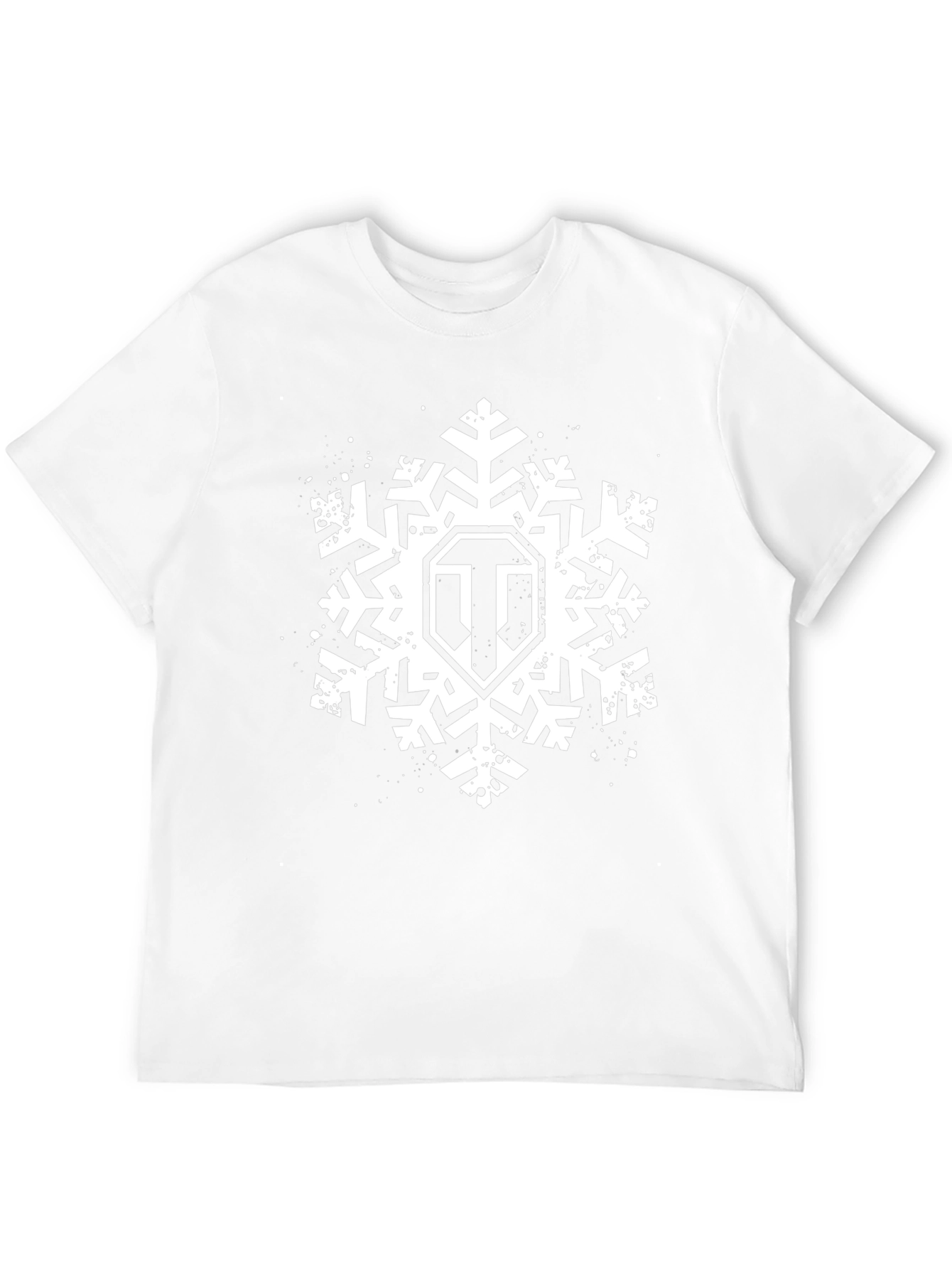 World of Tanks Snowflake Logo Black T-Shirt