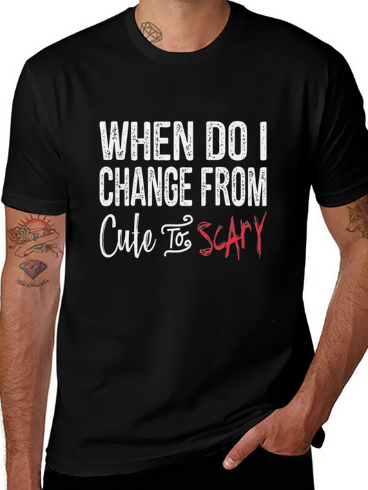 Cute to Scary Mens Graphic Tee