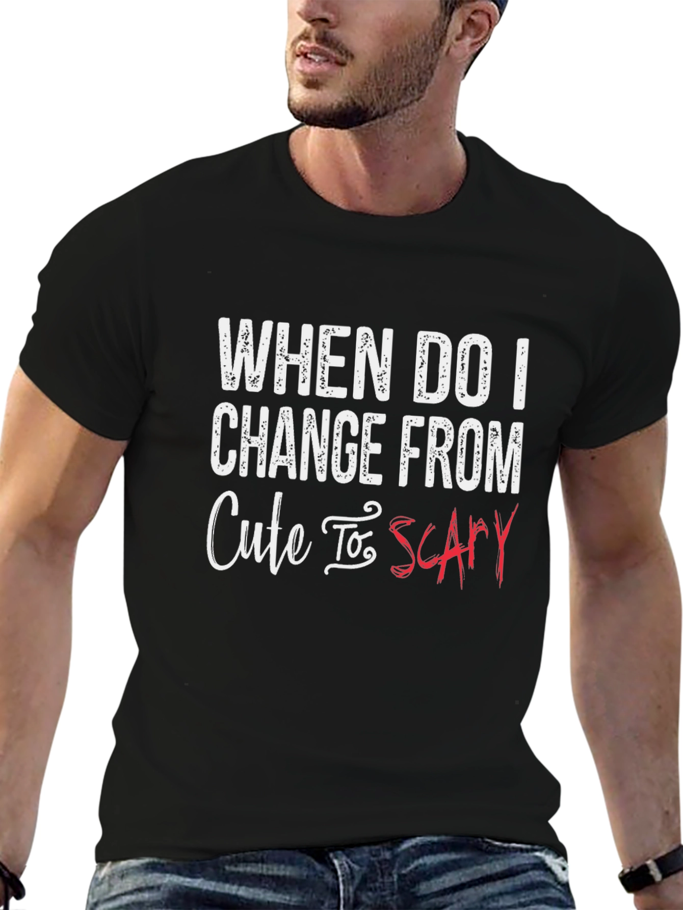 Cute to Scary Mens Graphic Tee
