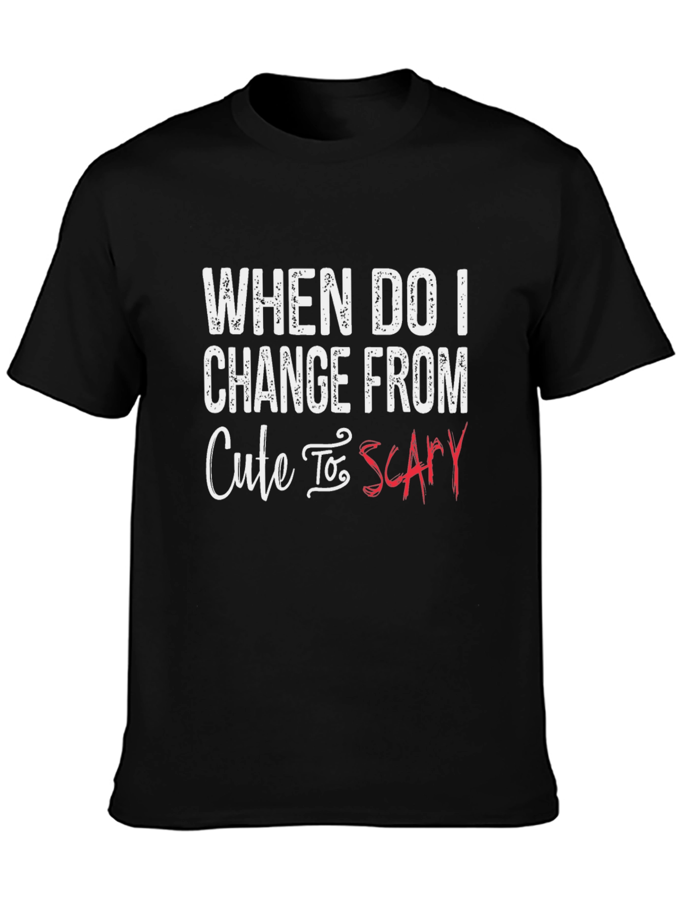 Cute to Scary Mens Graphic Tee