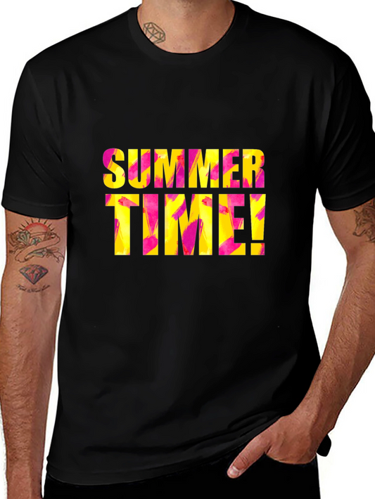 Summer Time Black T-Shirt