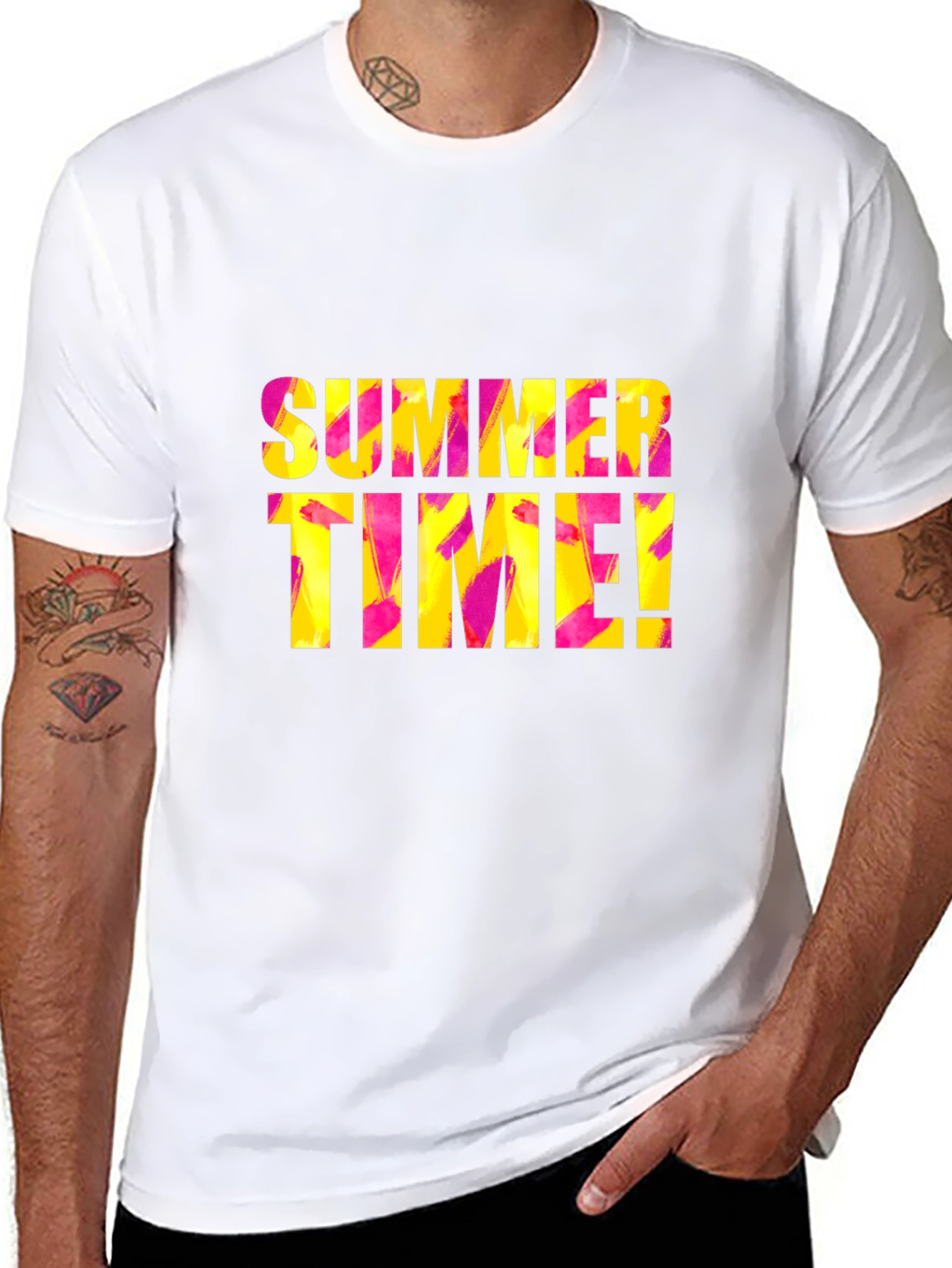 Summer Time Black T-Shirt