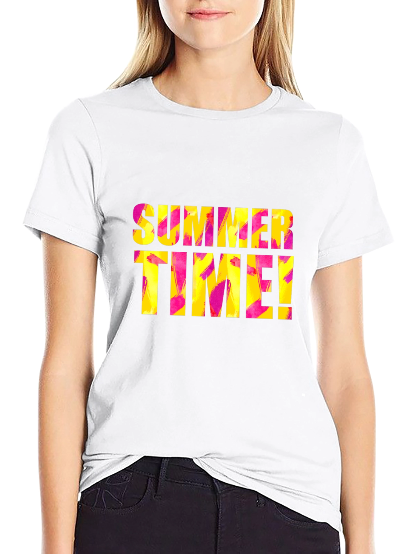 Summer Time Black T-Shirt