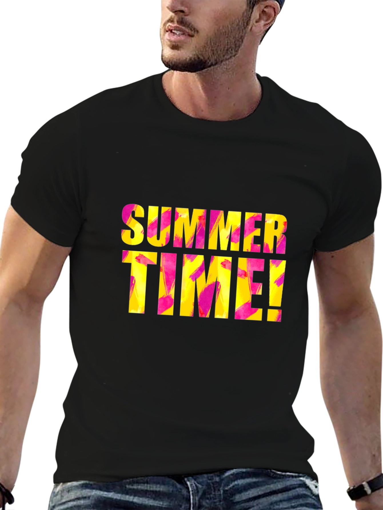Summer Time Black T-Shirt