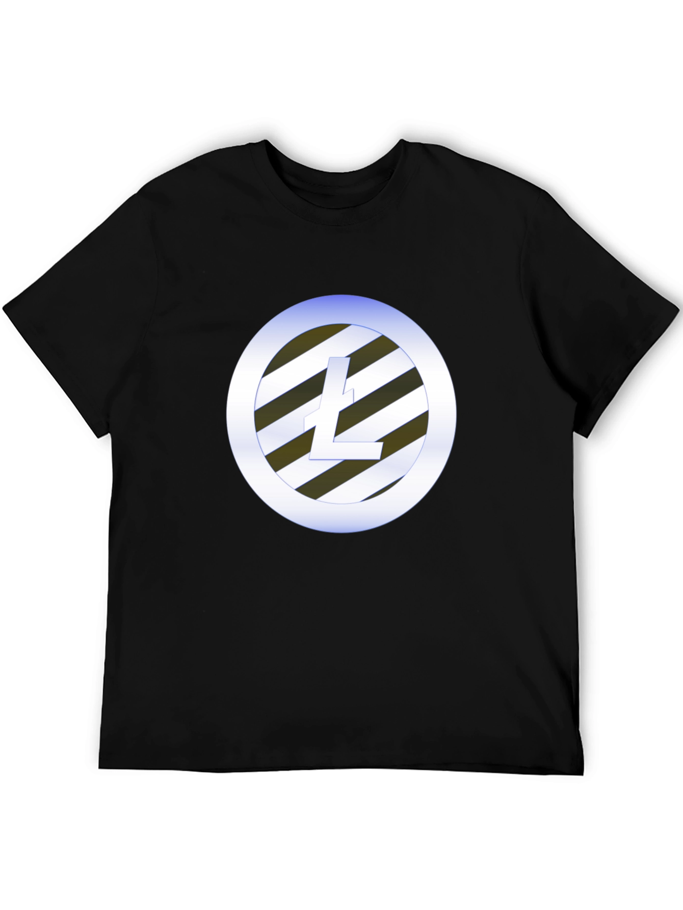 Litecoin Crypto Tee - Black Graphic T-Shirt