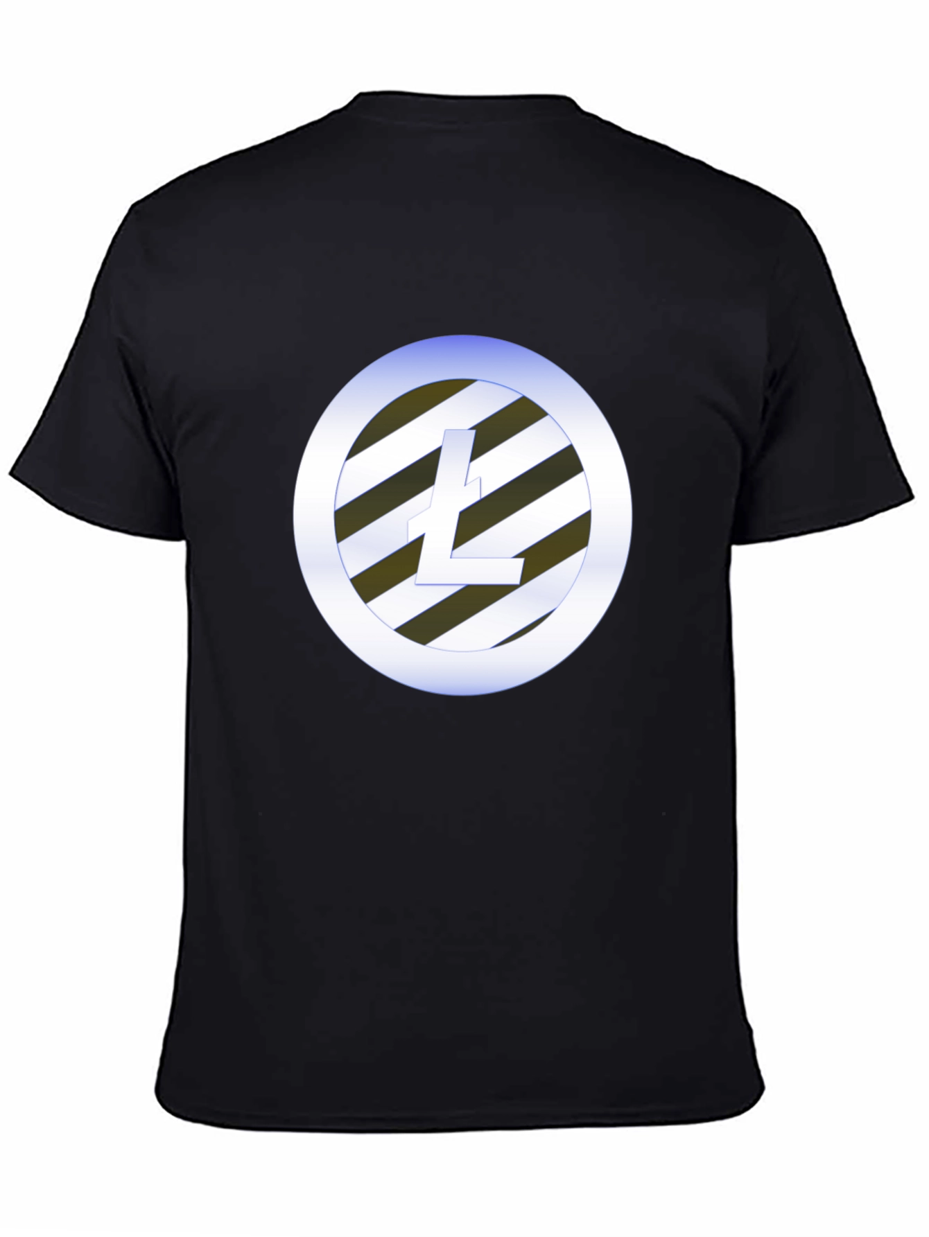 Litecoin Crypto Tee - Black Graphic T-Shirt