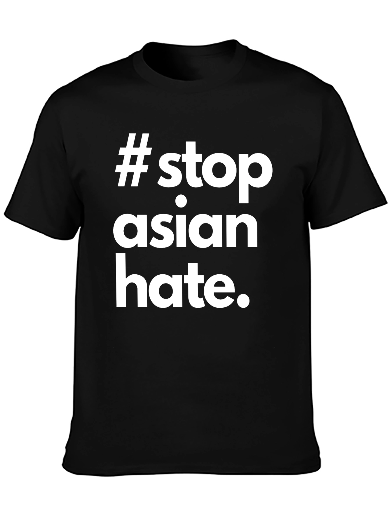Stop Asian Hate Black T-Shirt