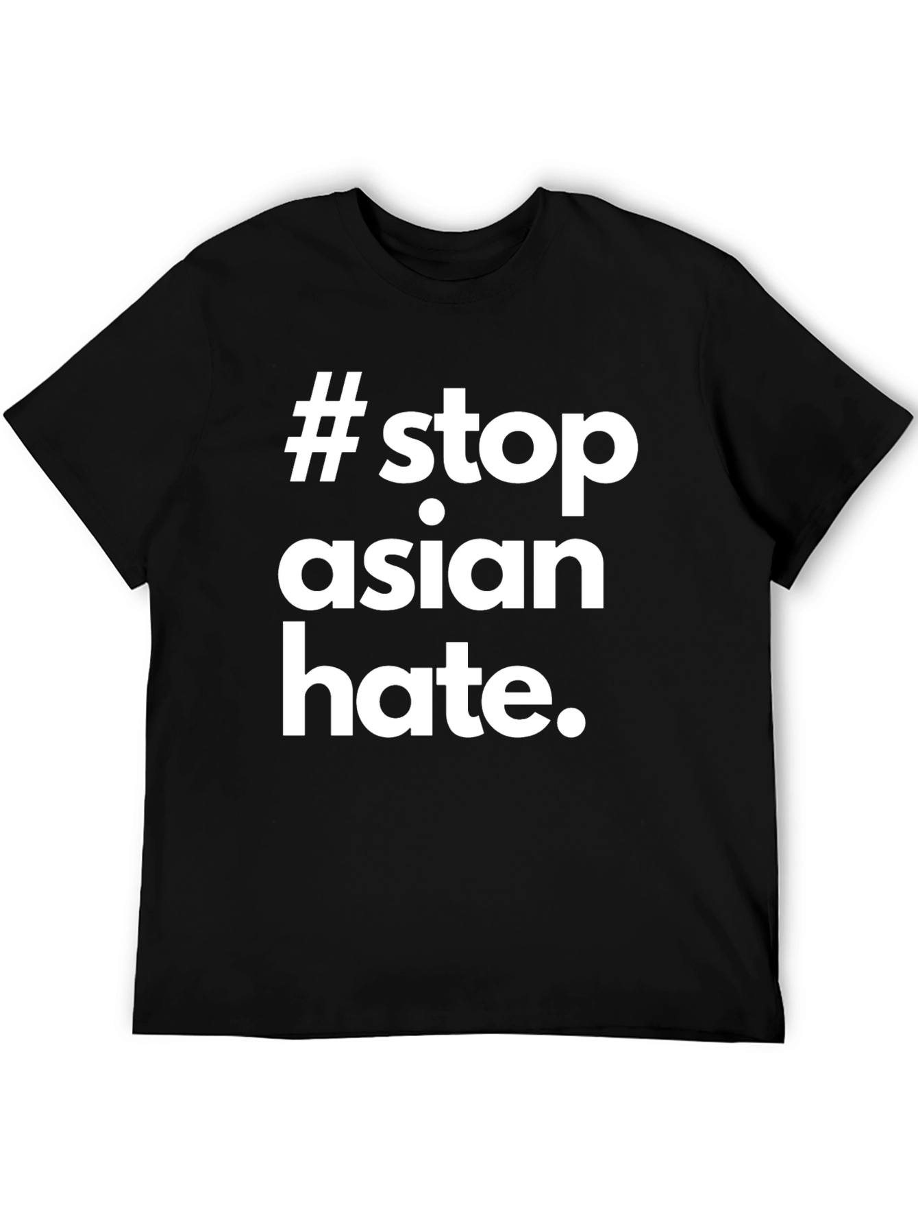 Stop Asian Hate Black T-Shirt