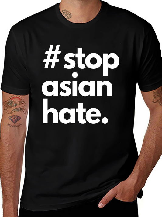 Stop Asian Hate Black T-Shirt