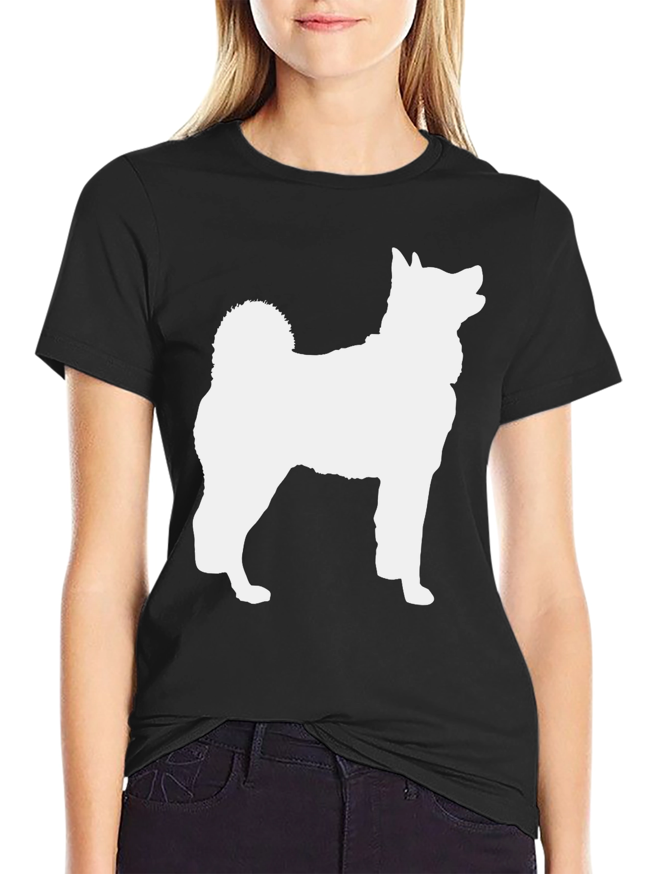 Dog Silhouette Graphic Tee - Stylish & Comfortable