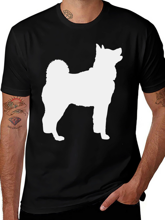 Dog Silhouette Graphic Tee - Stylish & Comfortable
