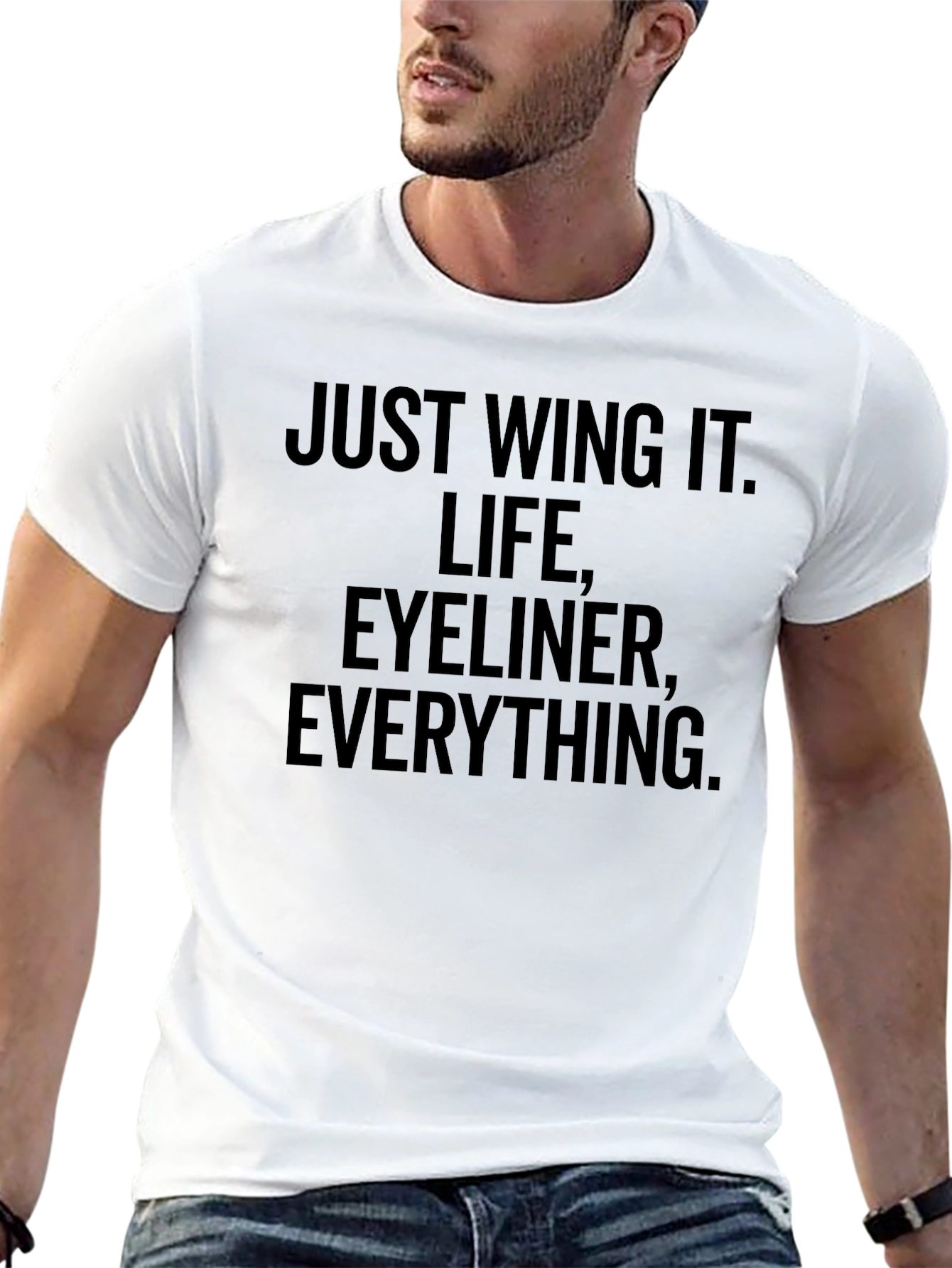 Just Wing It Graphic Tee - Life Eyeliner Everything