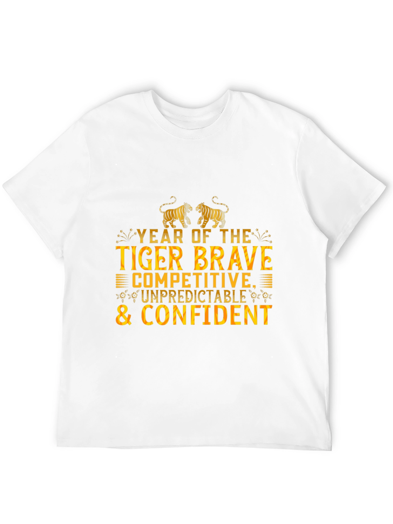 Year of The Tiger Black Graphic T-Shirt