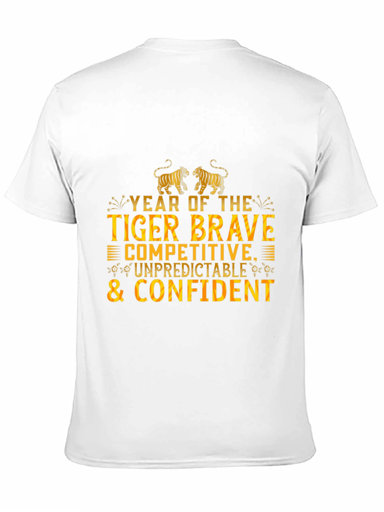 Year of The Tiger Black Graphic T-Shirt