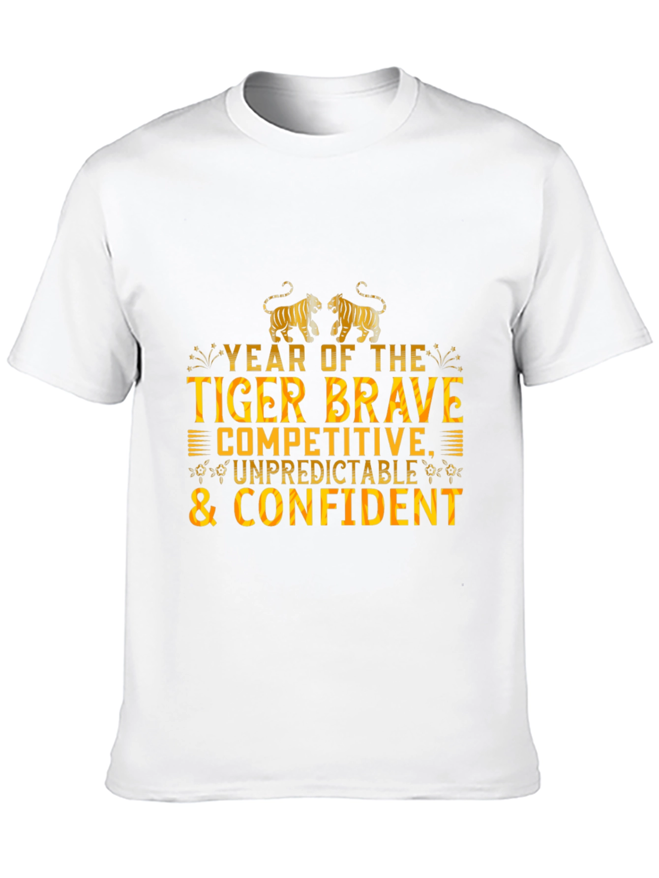 Year of The Tiger Black Graphic T-Shirt