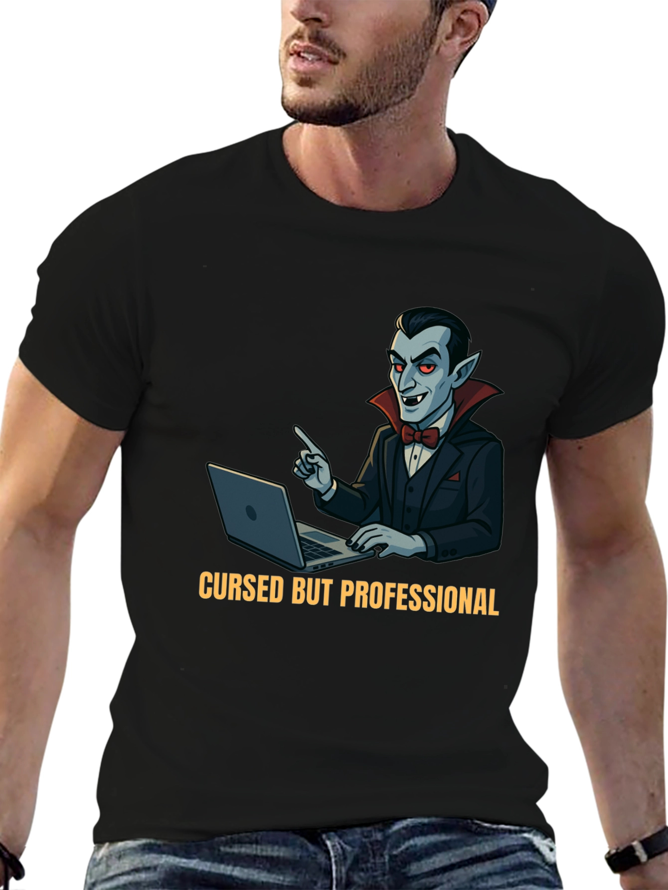 Cursed But Professional Vampire T-Shirt