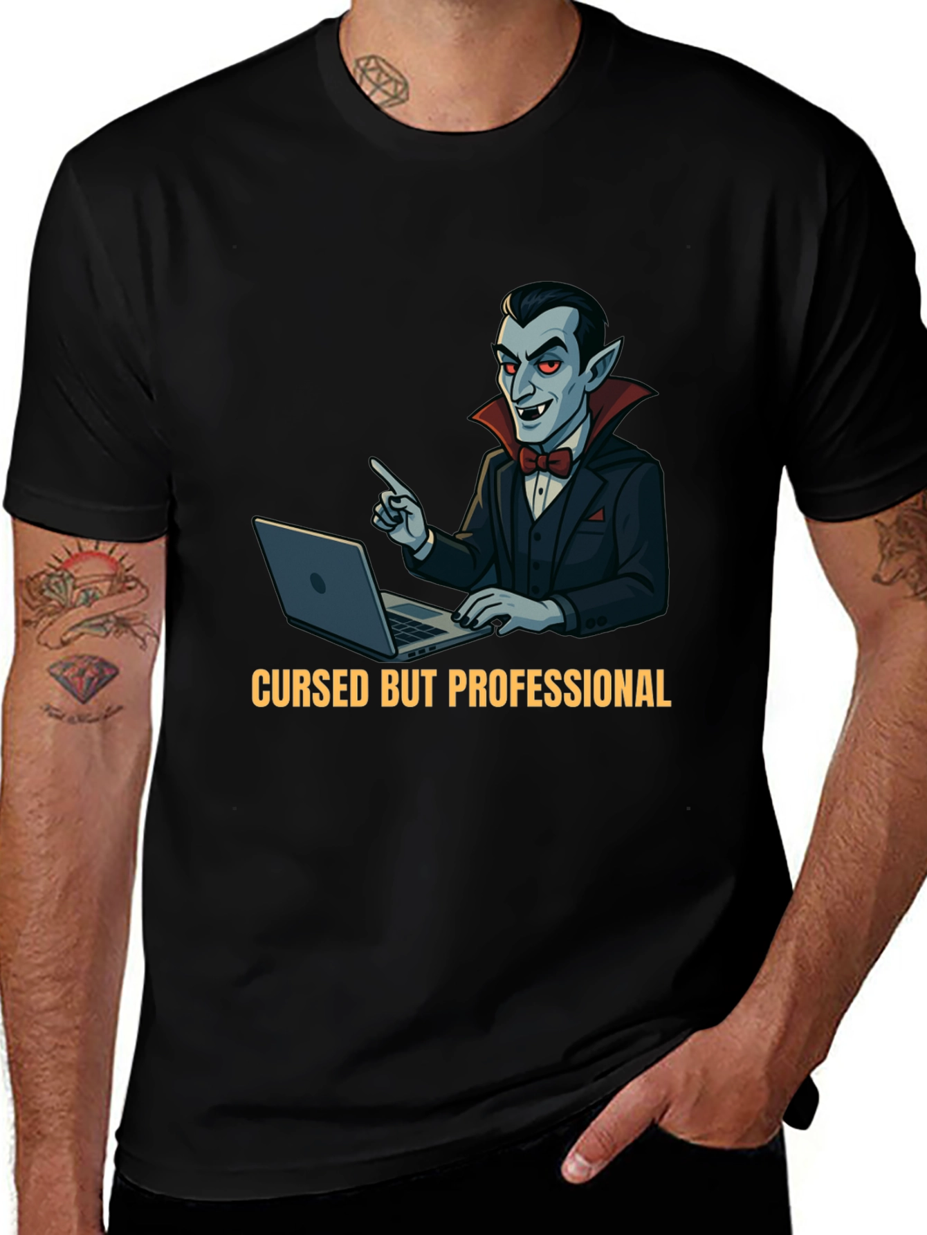 Cursed But Professional Vampire T-Shirt