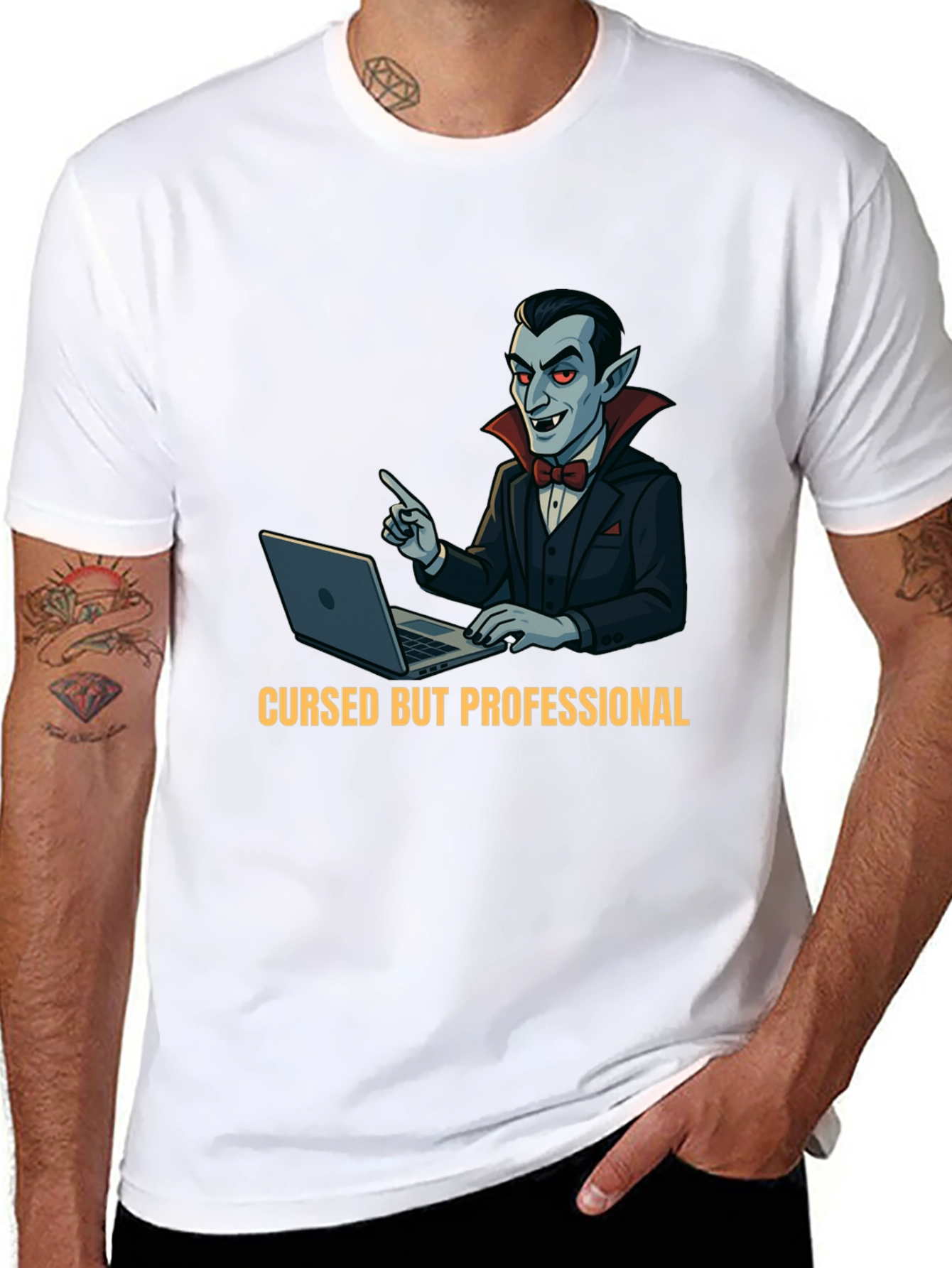 Cursed But Professional Vampire T-Shirt