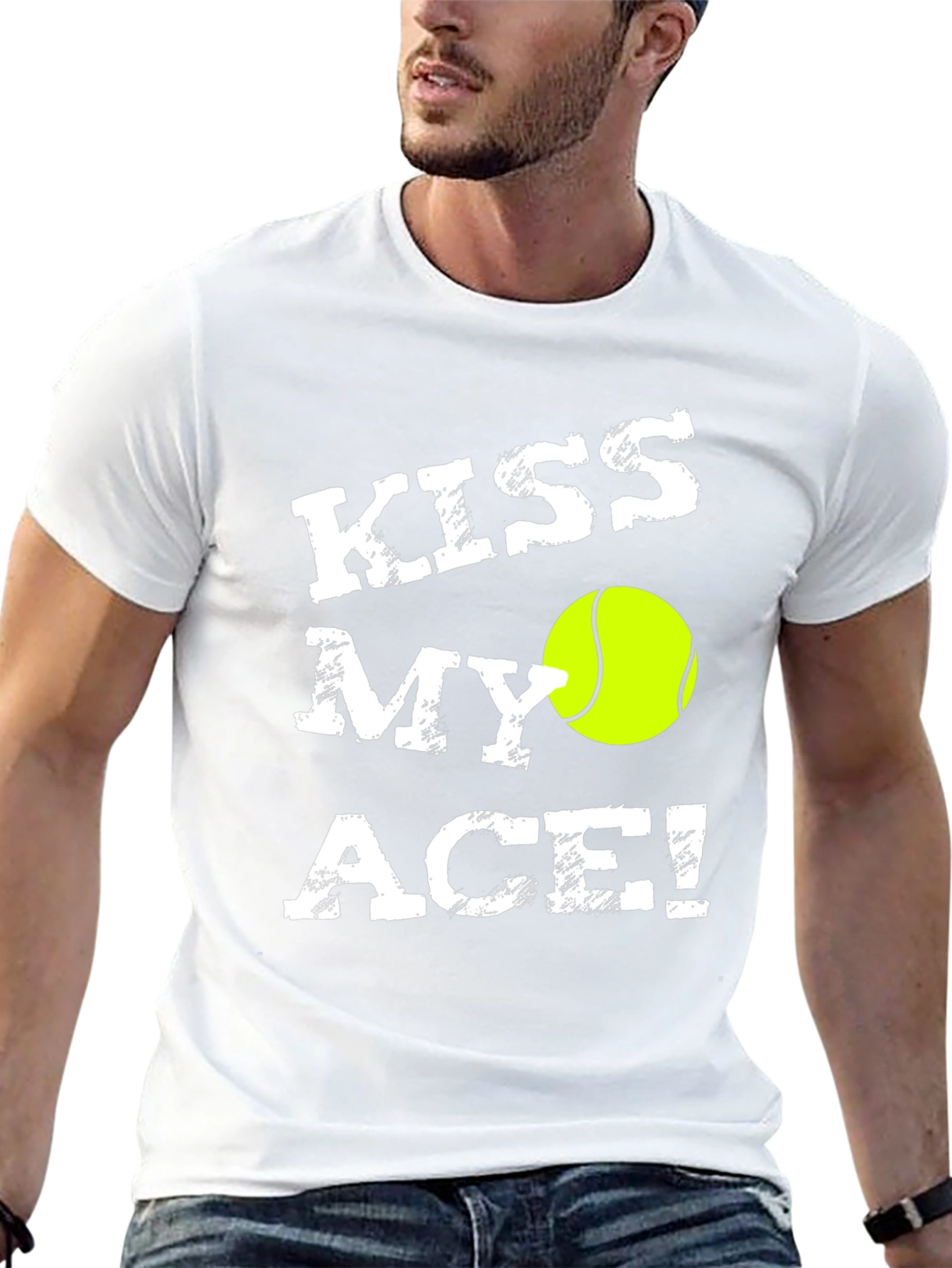 Kiss My Ace! Tennis Graphic T-Shirt