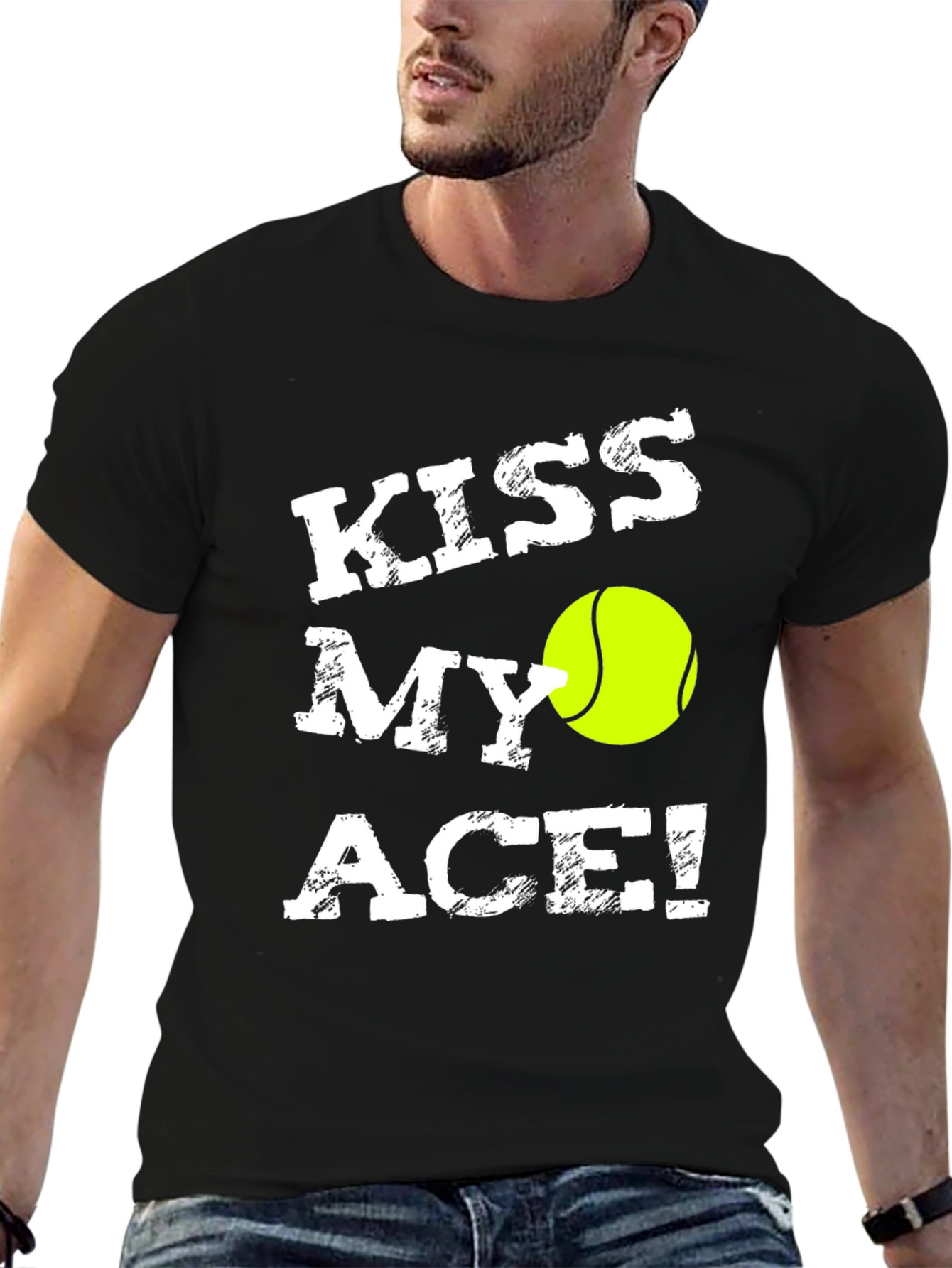 Kiss My Ace! Tennis Graphic T-Shirt