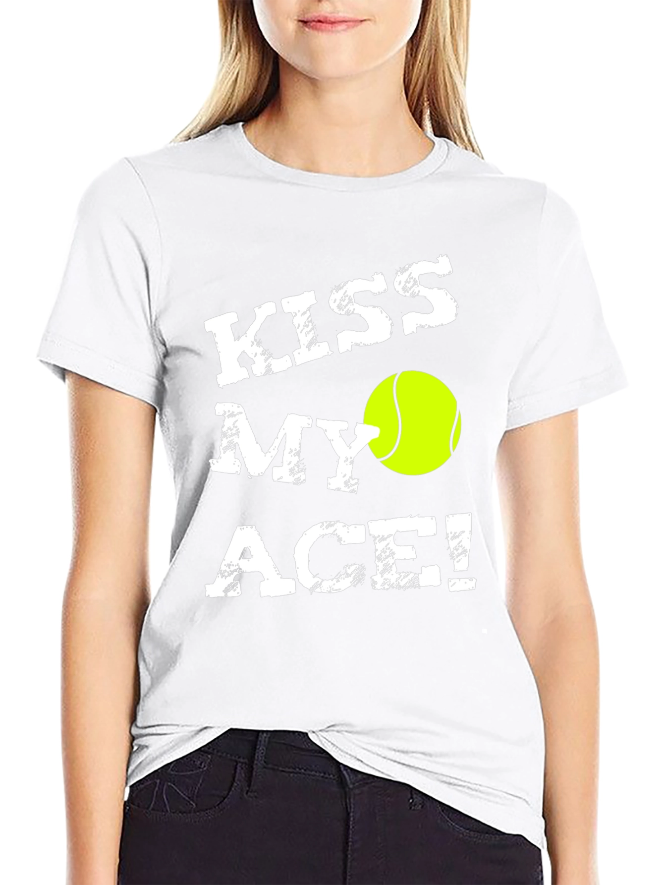 Kiss My Ace! Tennis Graphic T-Shirt