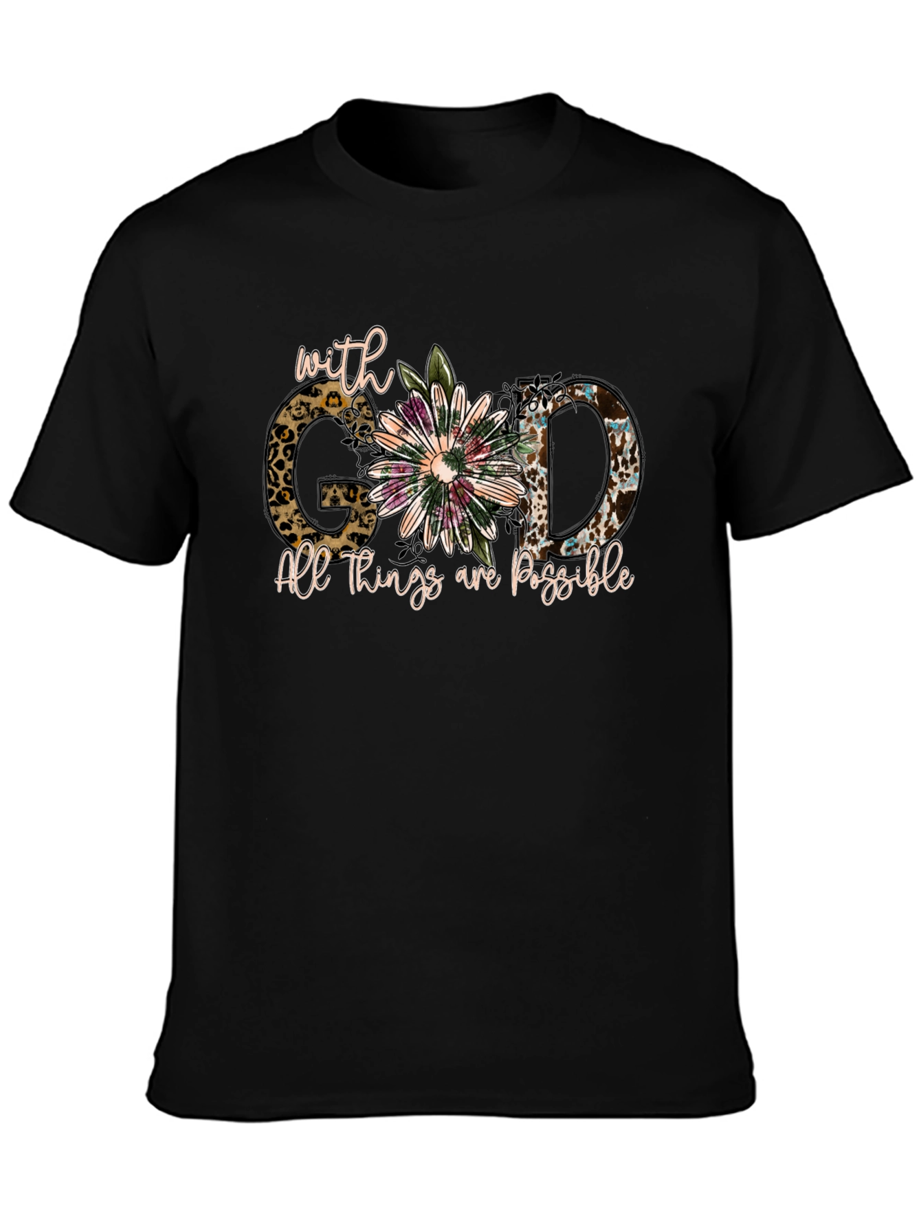 Faith-Inspired With God Graphic Tee