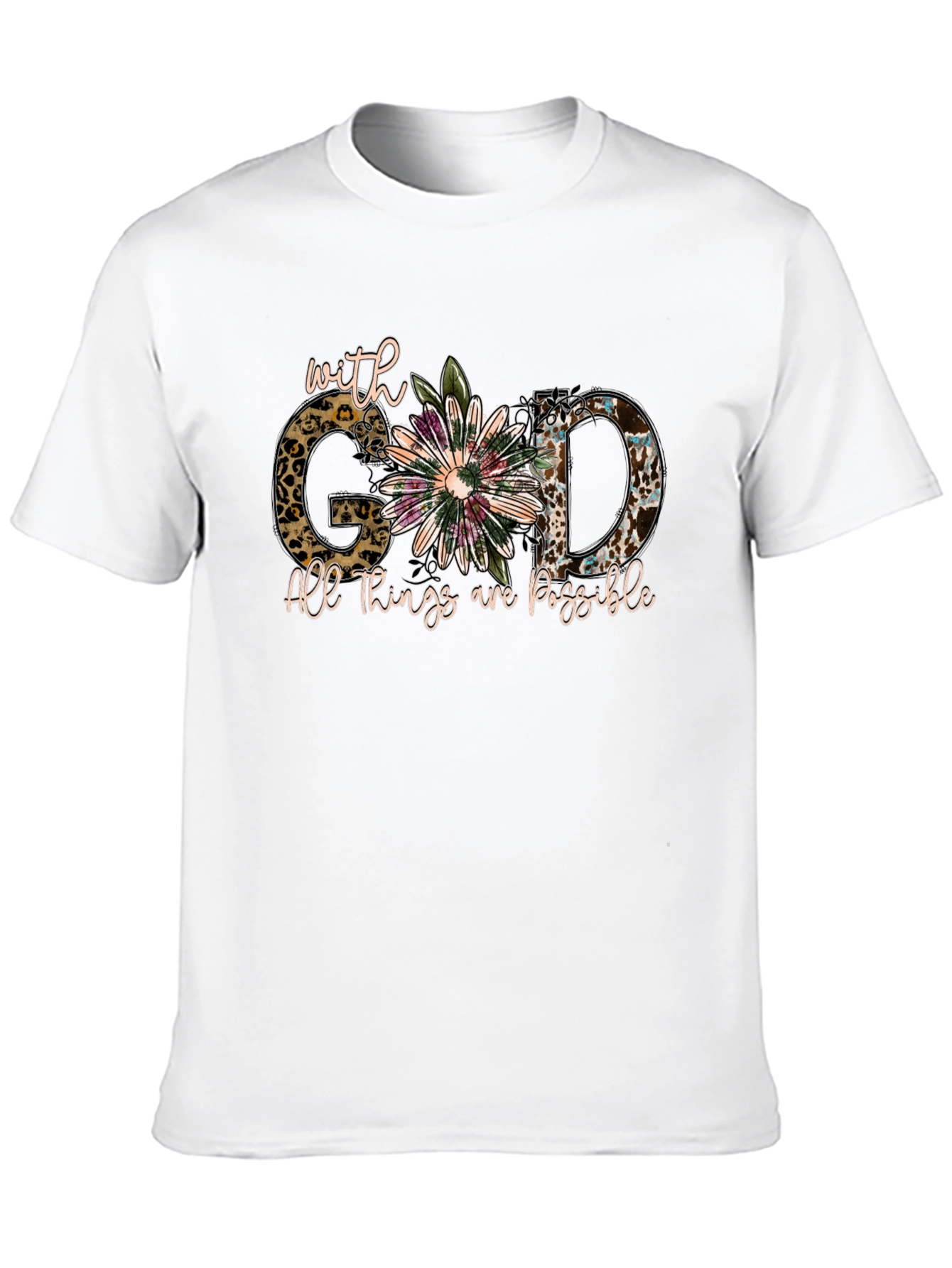 Faith-Inspired With God Graphic Tee
