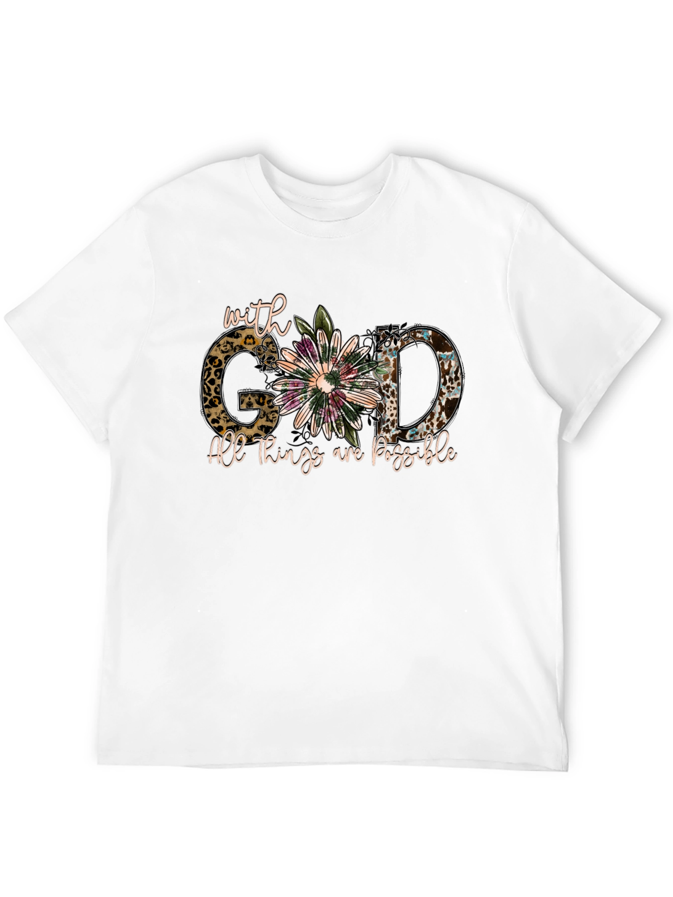 Faith-Inspired With God Graphic Tee