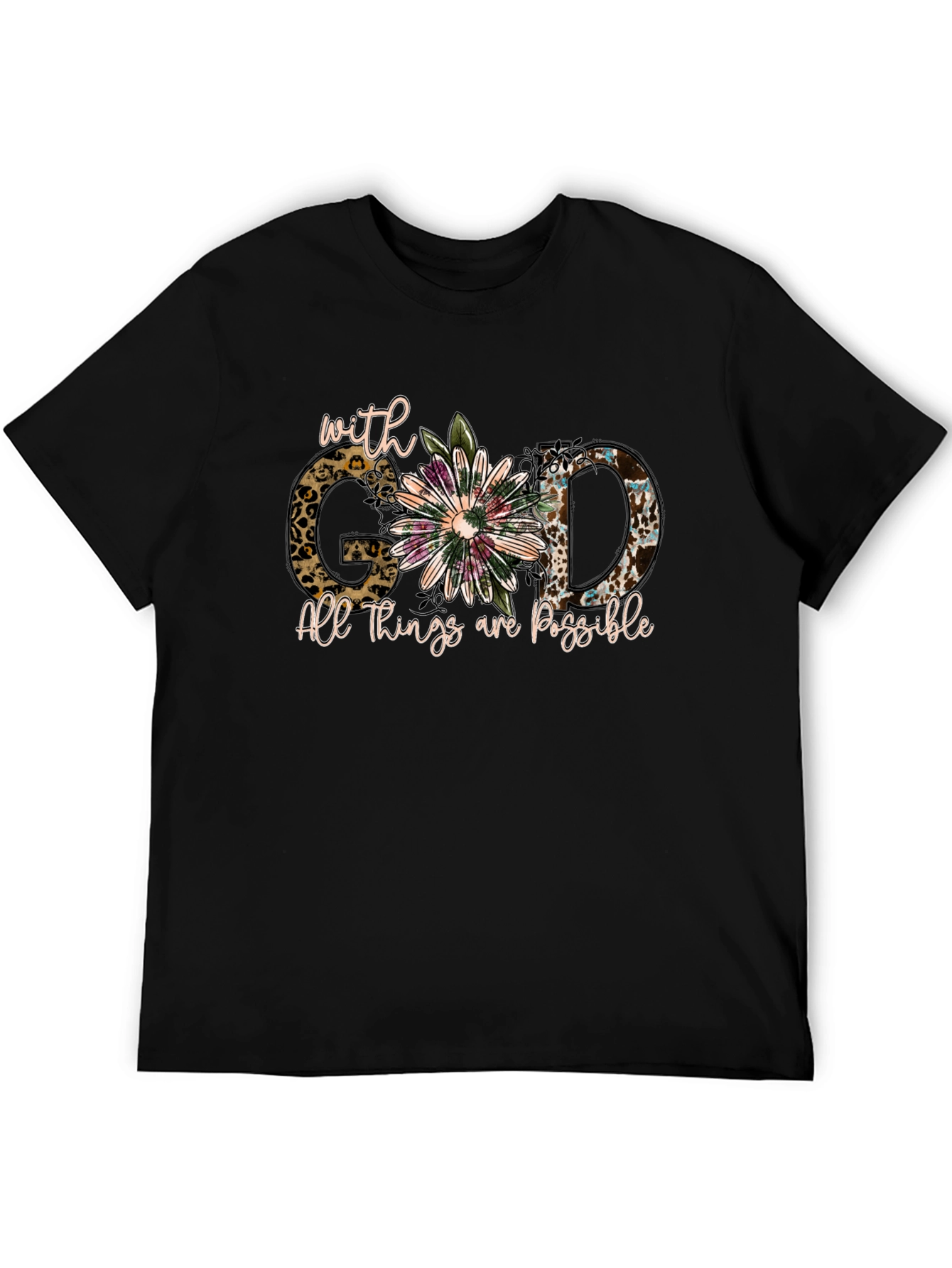 Faith-Inspired With God Graphic Tee