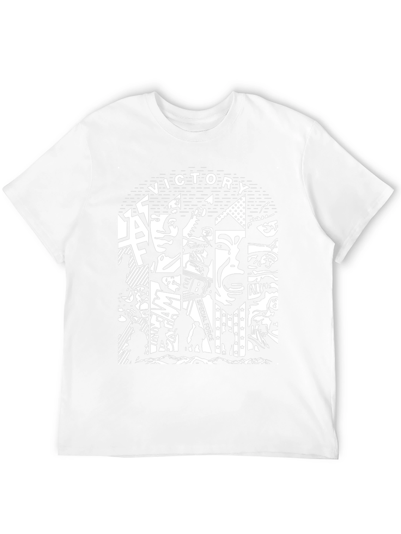 Victory Special Force Graphic Print T-Shirt