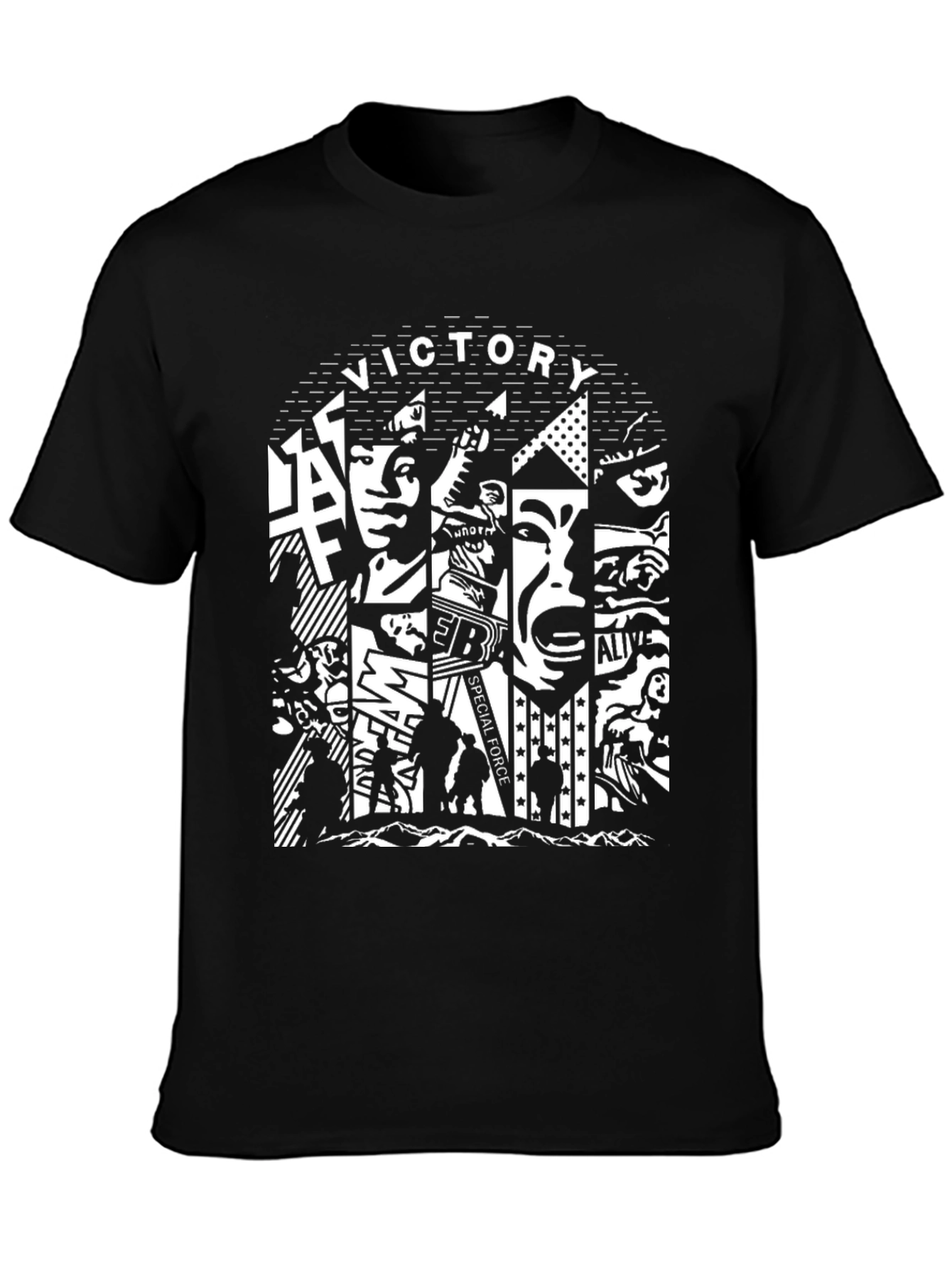 Victory Special Force Graphic Print T-Shirt