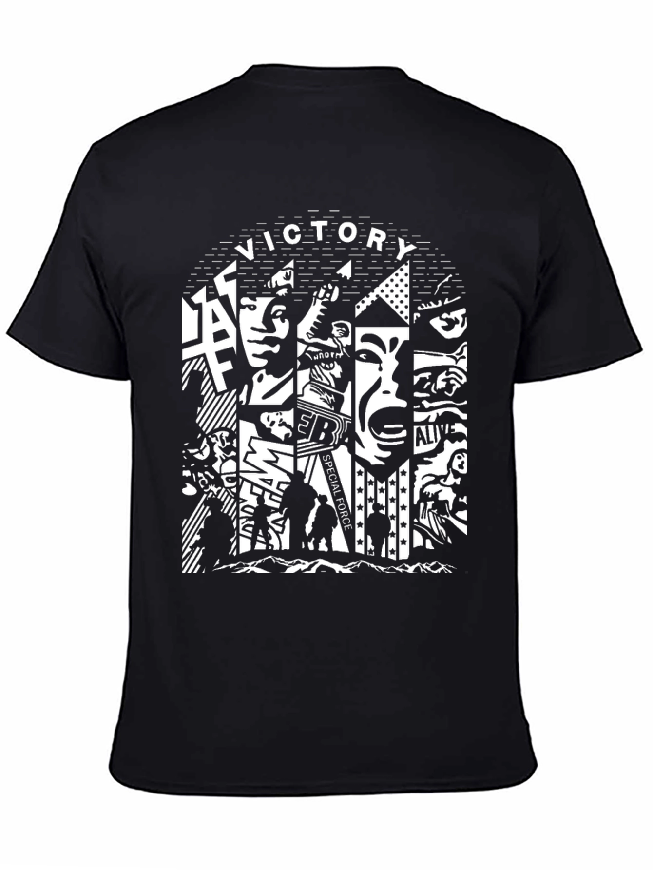 Victory Special Force Graphic Print T-Shirt