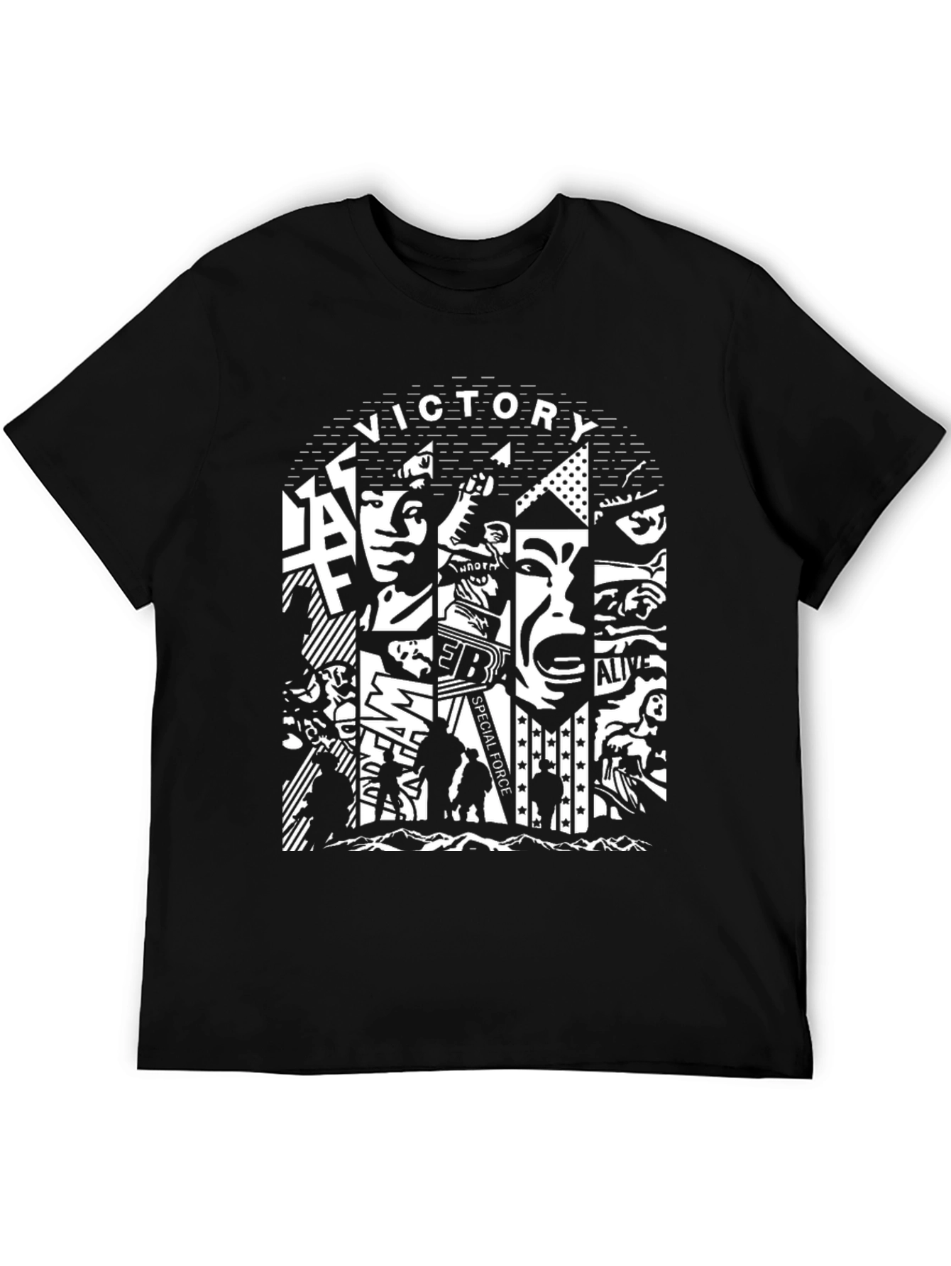 Victory Special Force Graphic Print T-Shirt