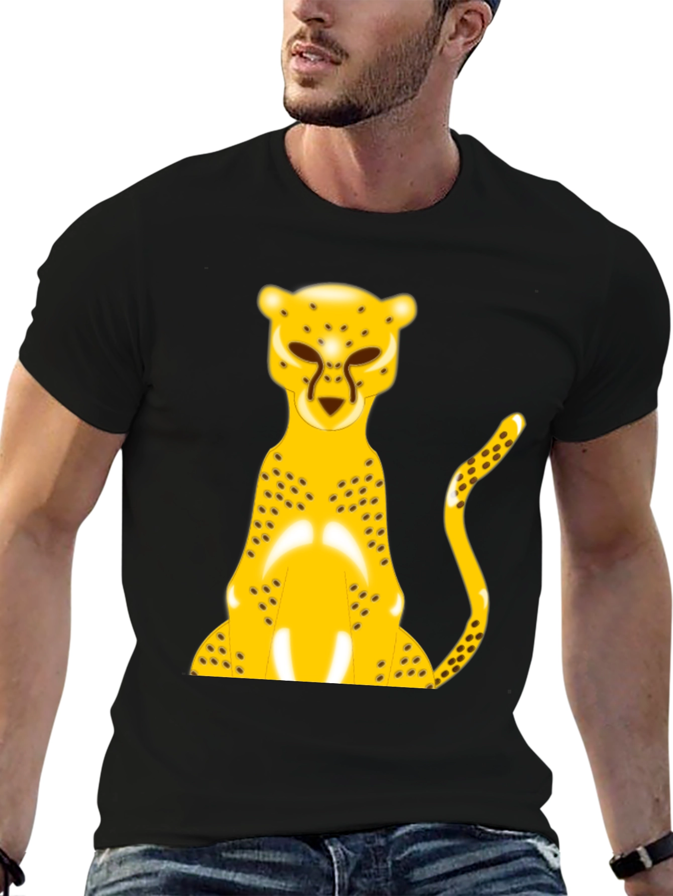 Cheetah Graphic Tee - Bold Animal Print Shirt