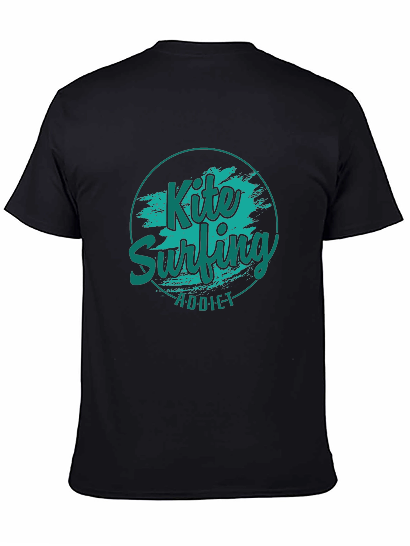 Kite Surfing Addict Black T-Shirt