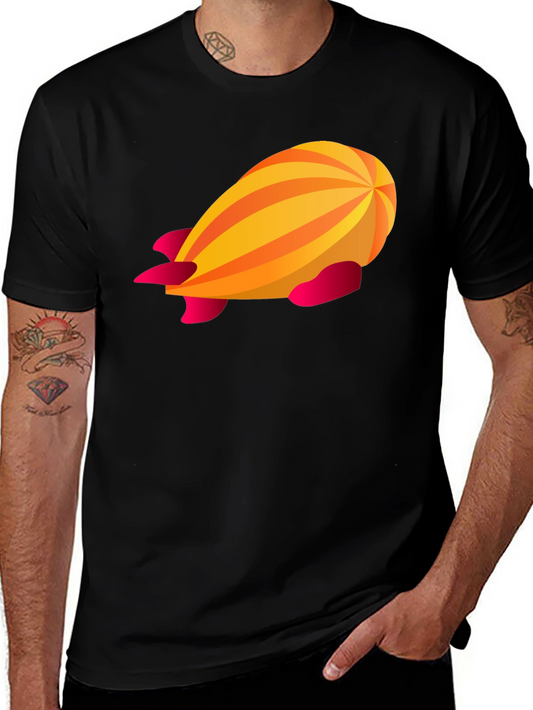 Retro Rocket Graphic Tee - Nostalgic Cool