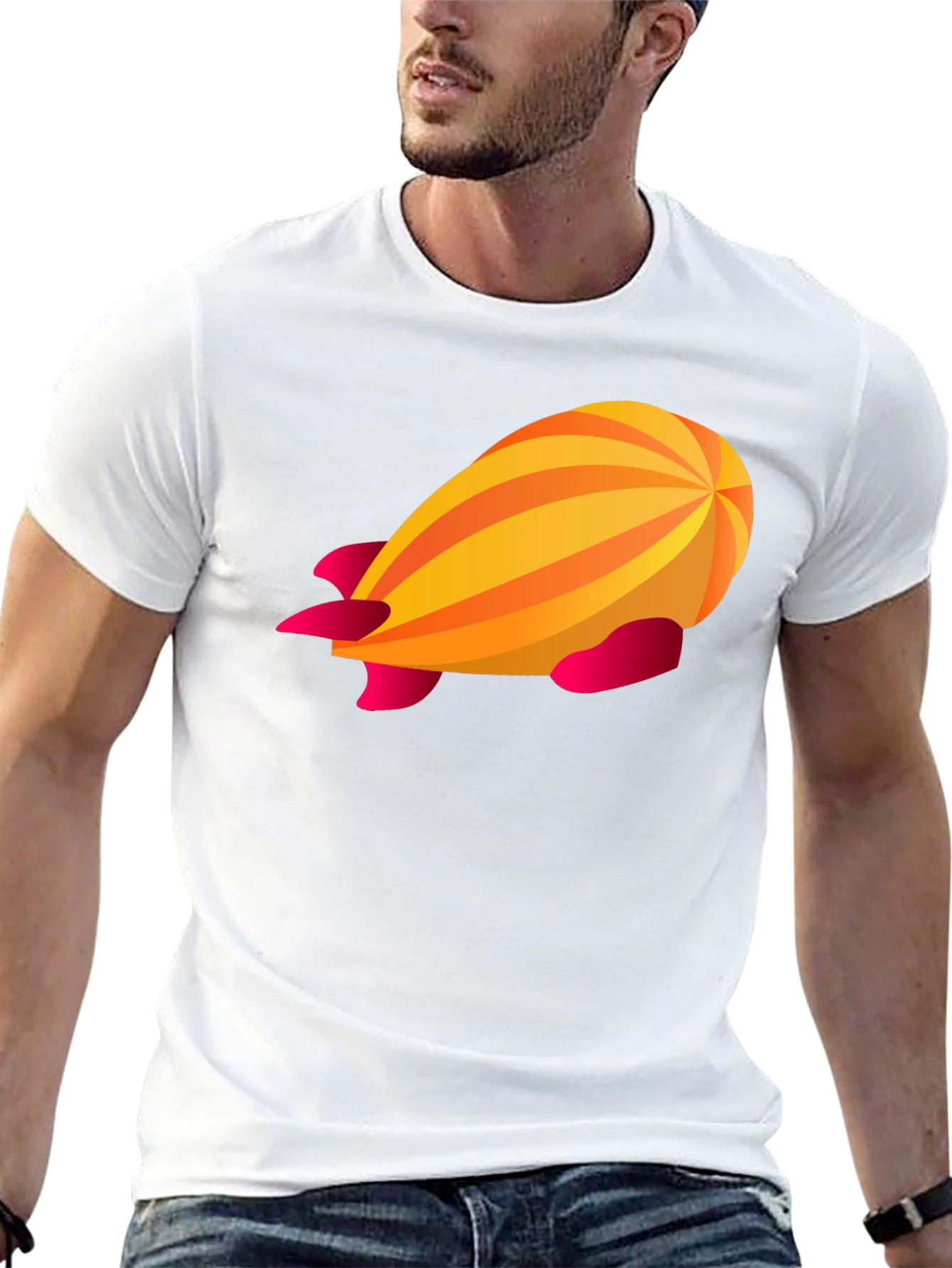 Retro Rocket Graphic Tee - Nostalgic Cool