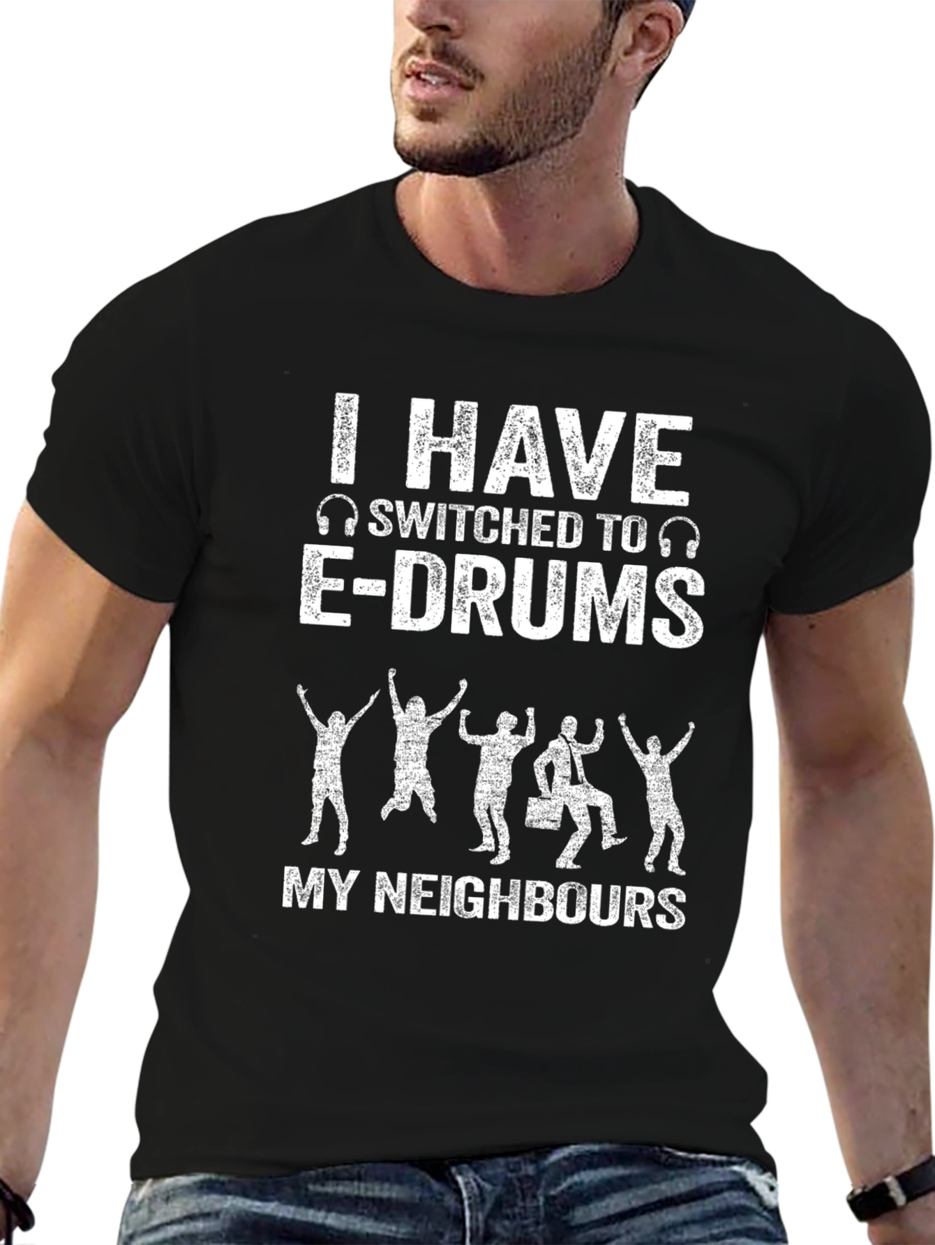 E-Drums T-Shirt Funny Drumming Musician Tee