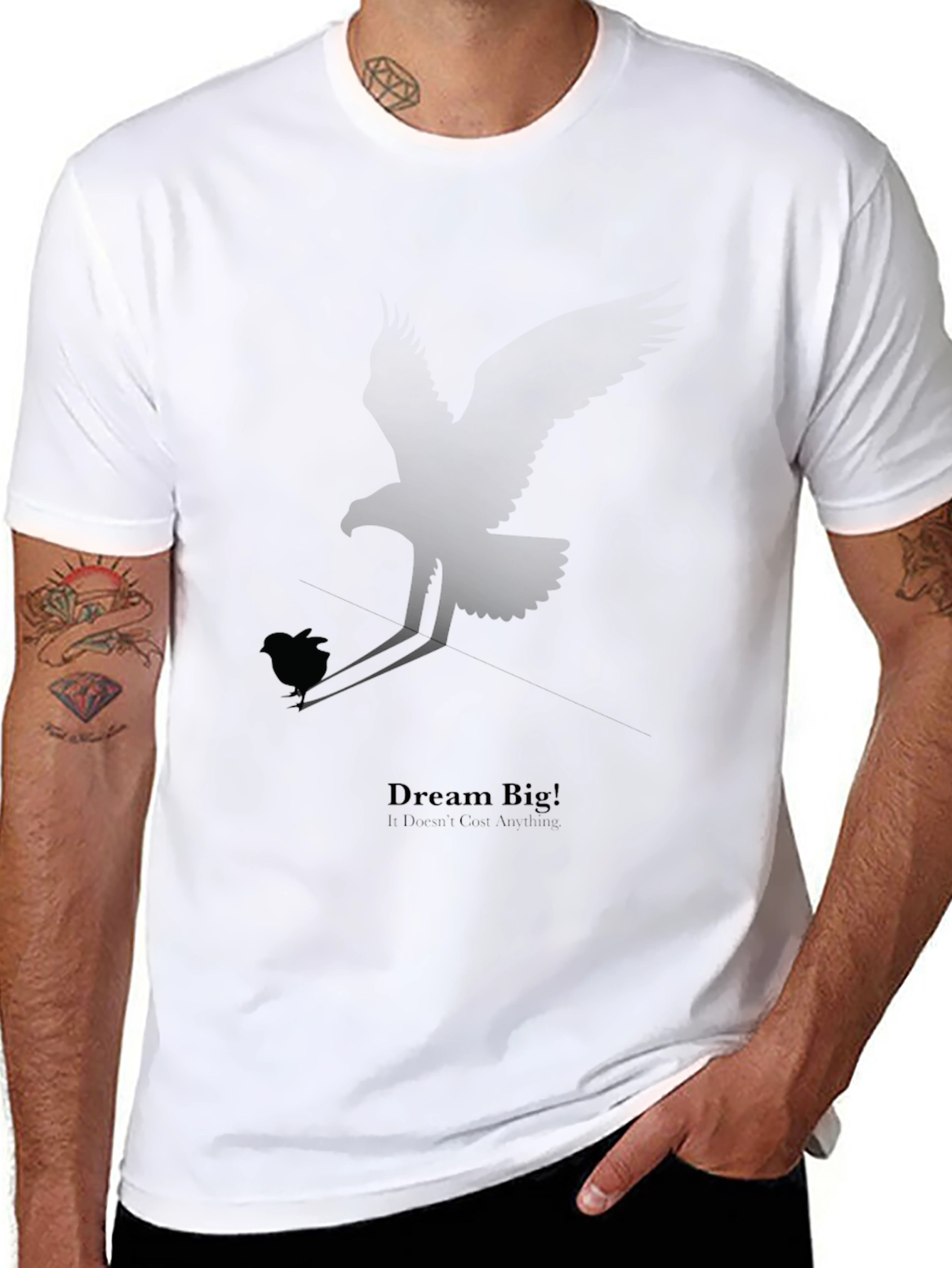 Dream Big Graphic Tee - Black