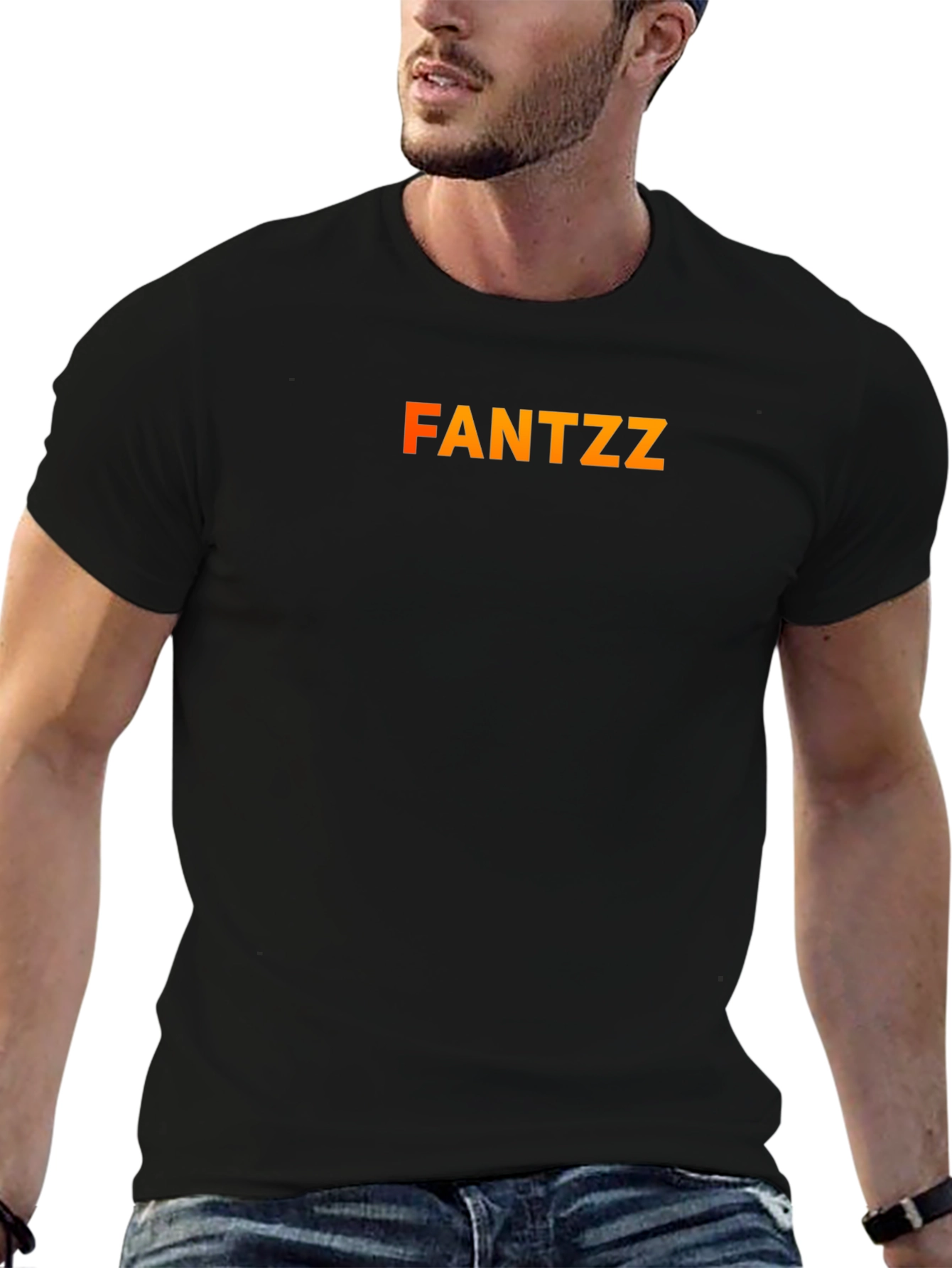 FANTZZ Black T-Shirt - Modern Style