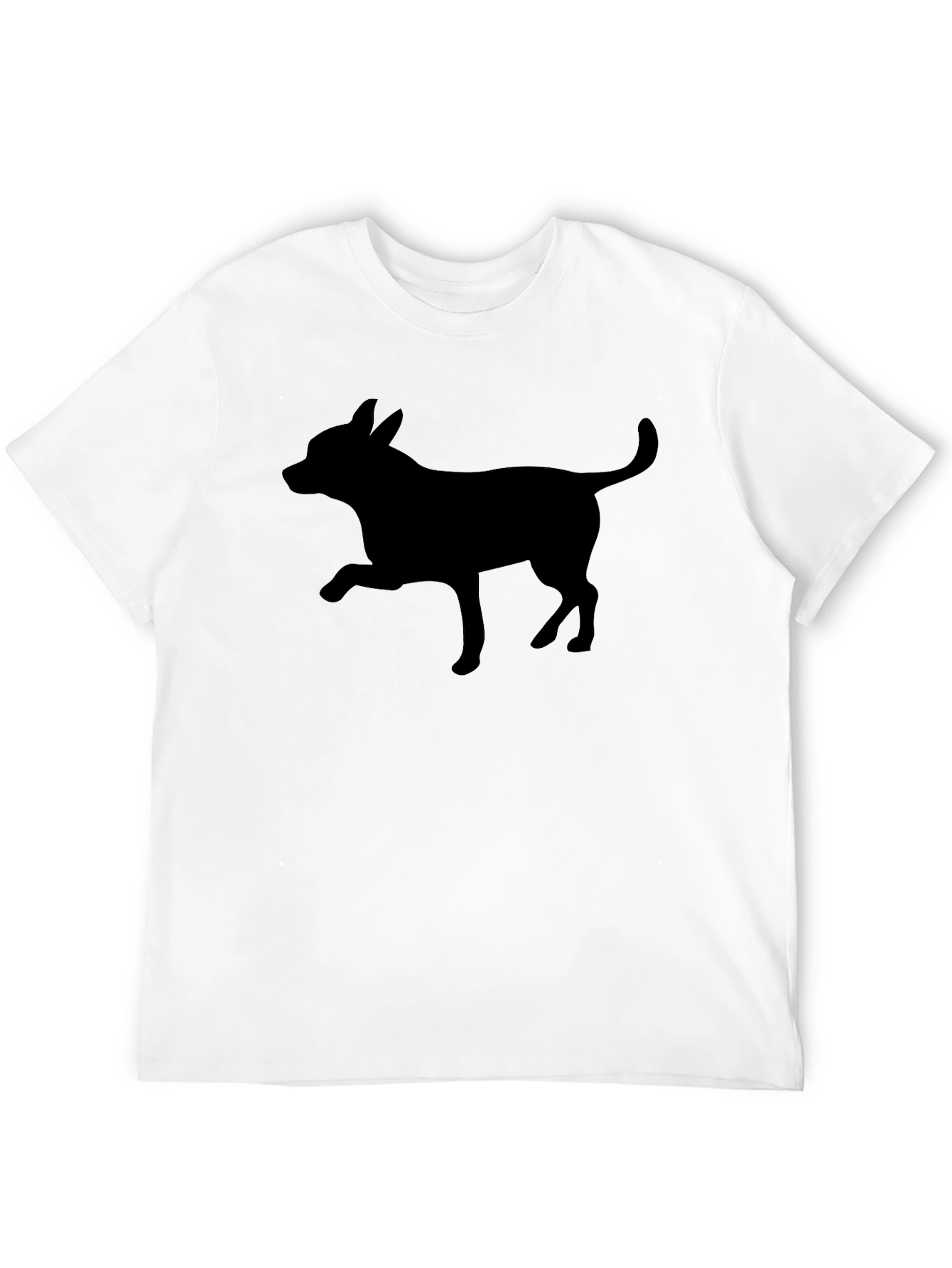 Chihuahua Silhouette Black T-Shirt Dog Lover Tee
