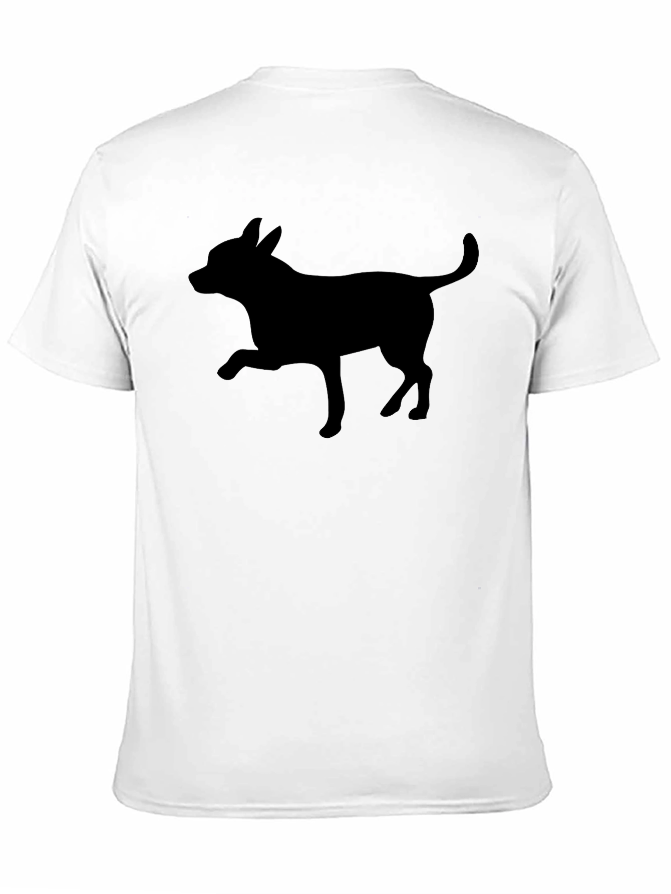 Chihuahua Silhouette Black T-Shirt Dog Lover Tee