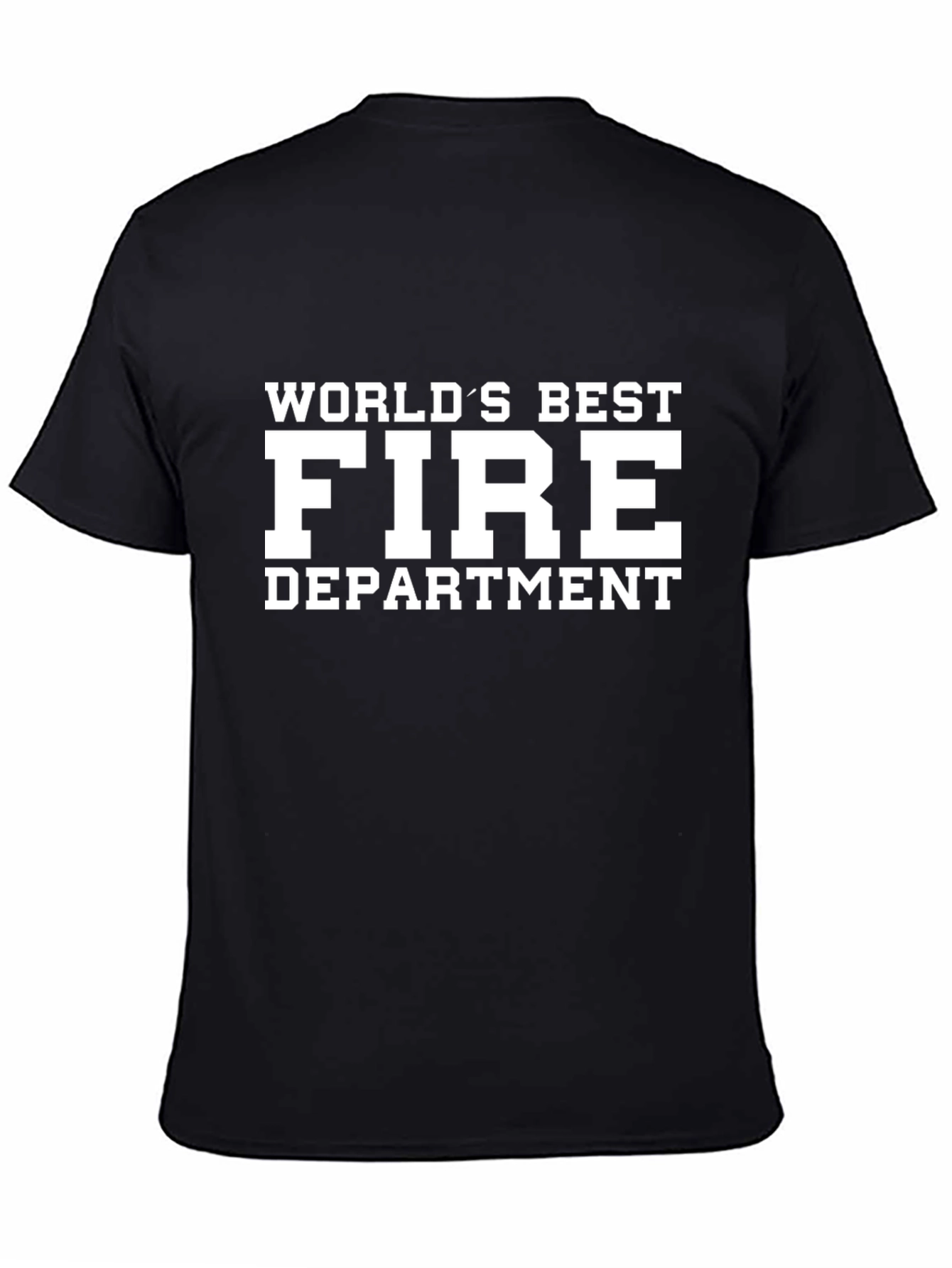 Worlds Best Fire Department T-Shirt - Black