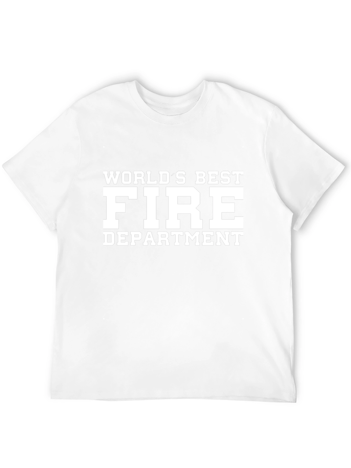 Worlds Best Fire Department T-Shirt - Black
