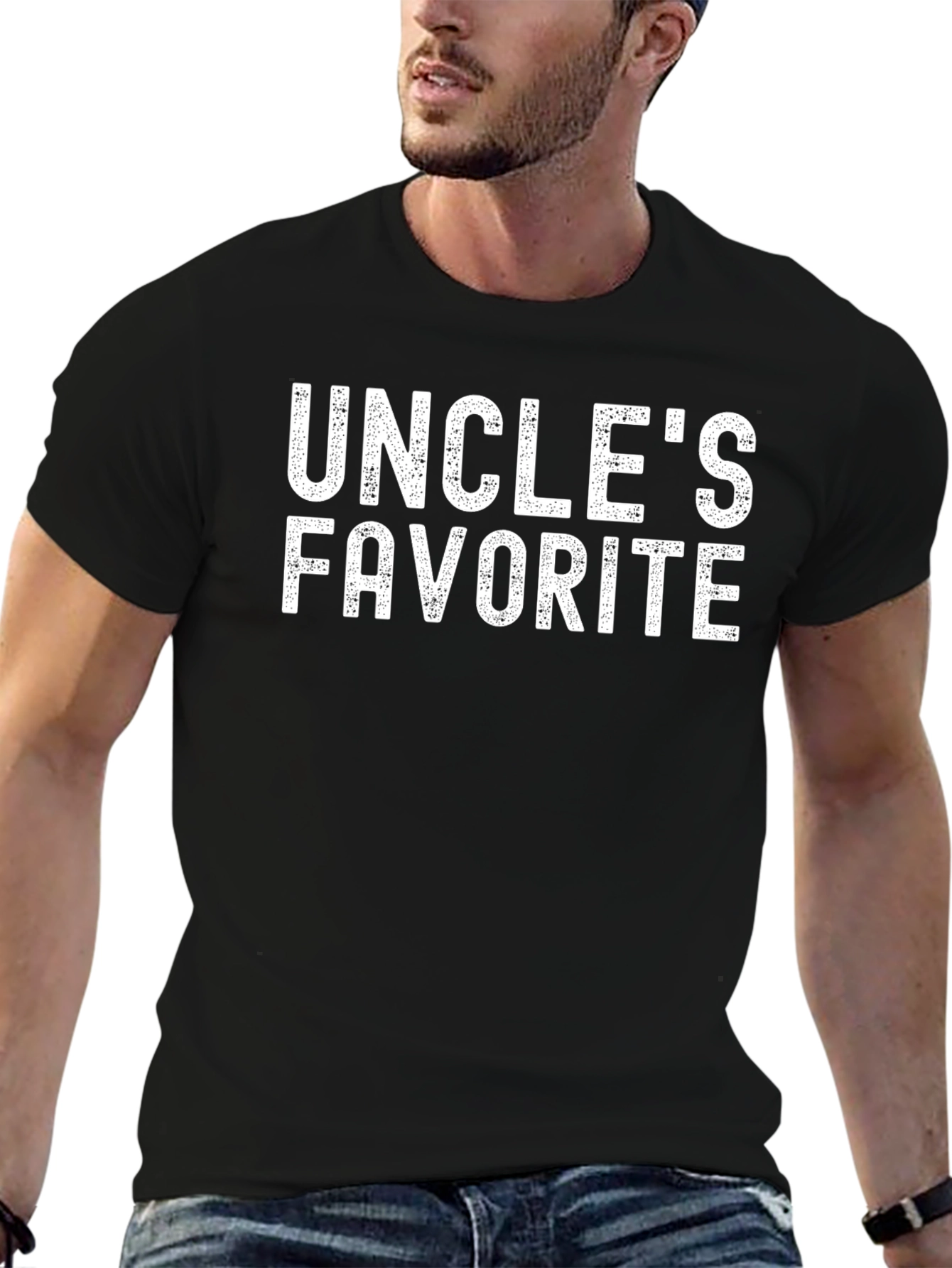 Uncles Favorite Black Graphic T-Shirt