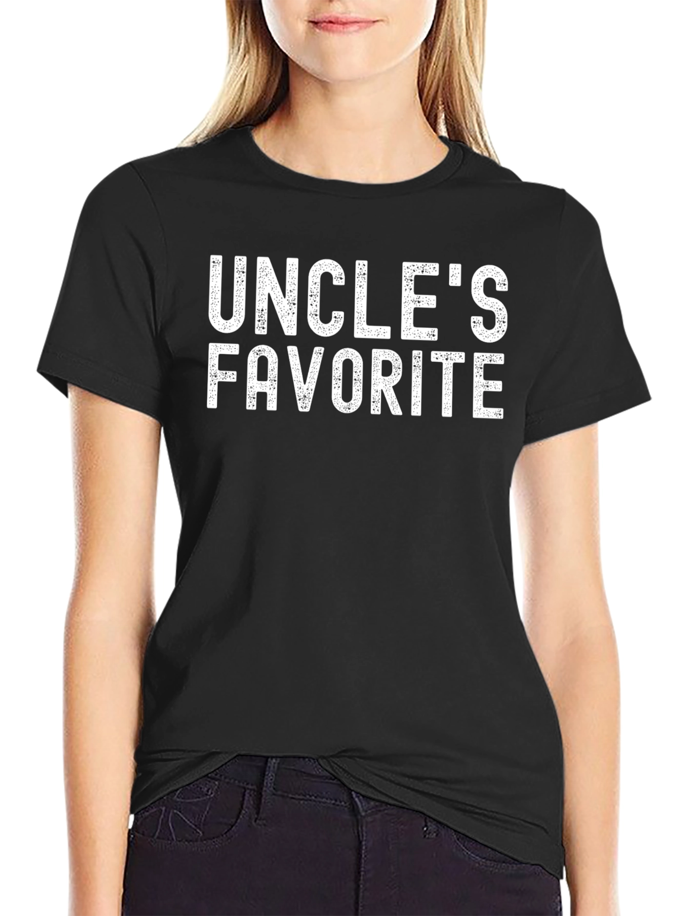Uncles Favorite Black Graphic T-Shirt