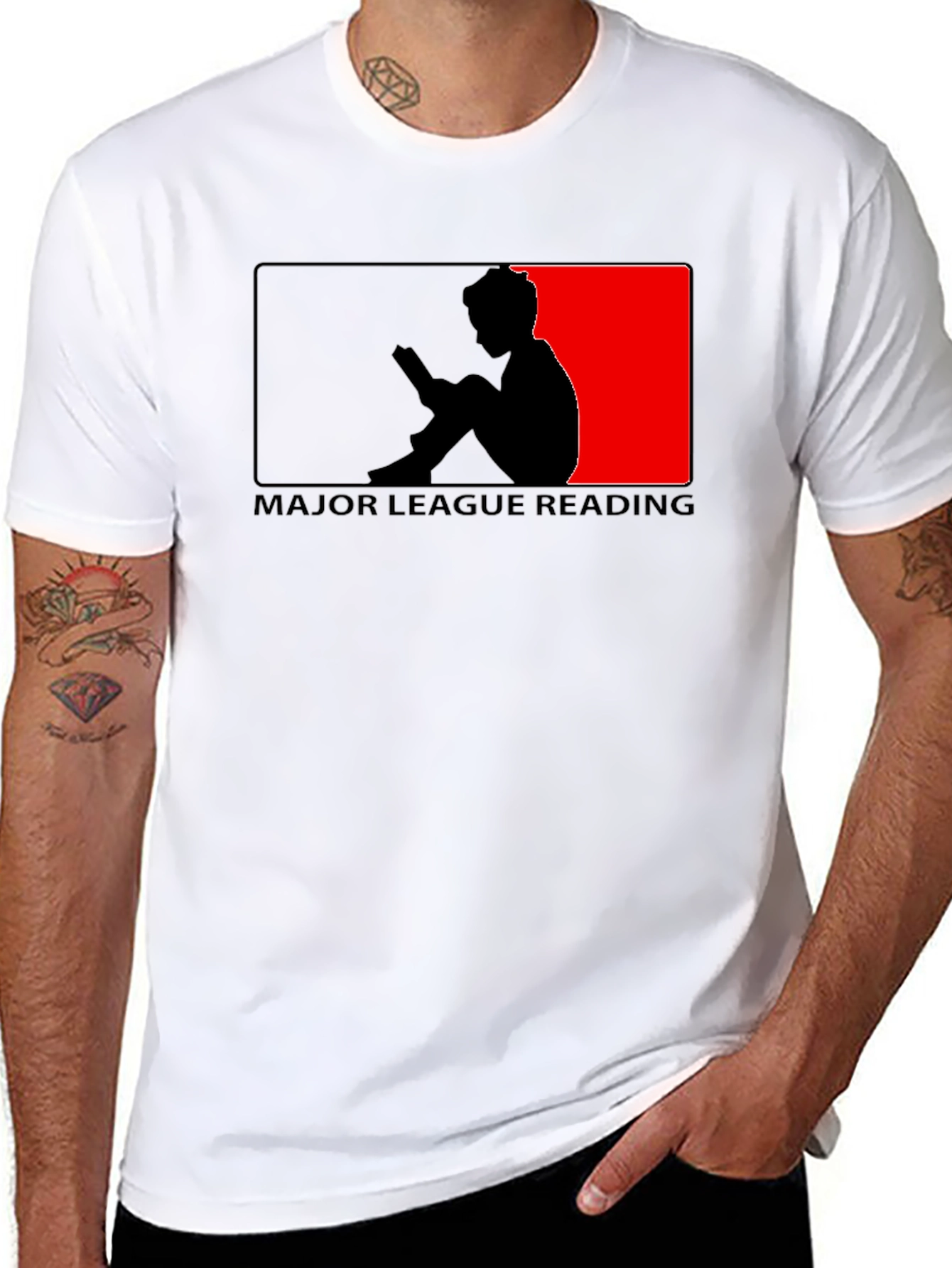 Major League Reading Black Graphic T-Shirt