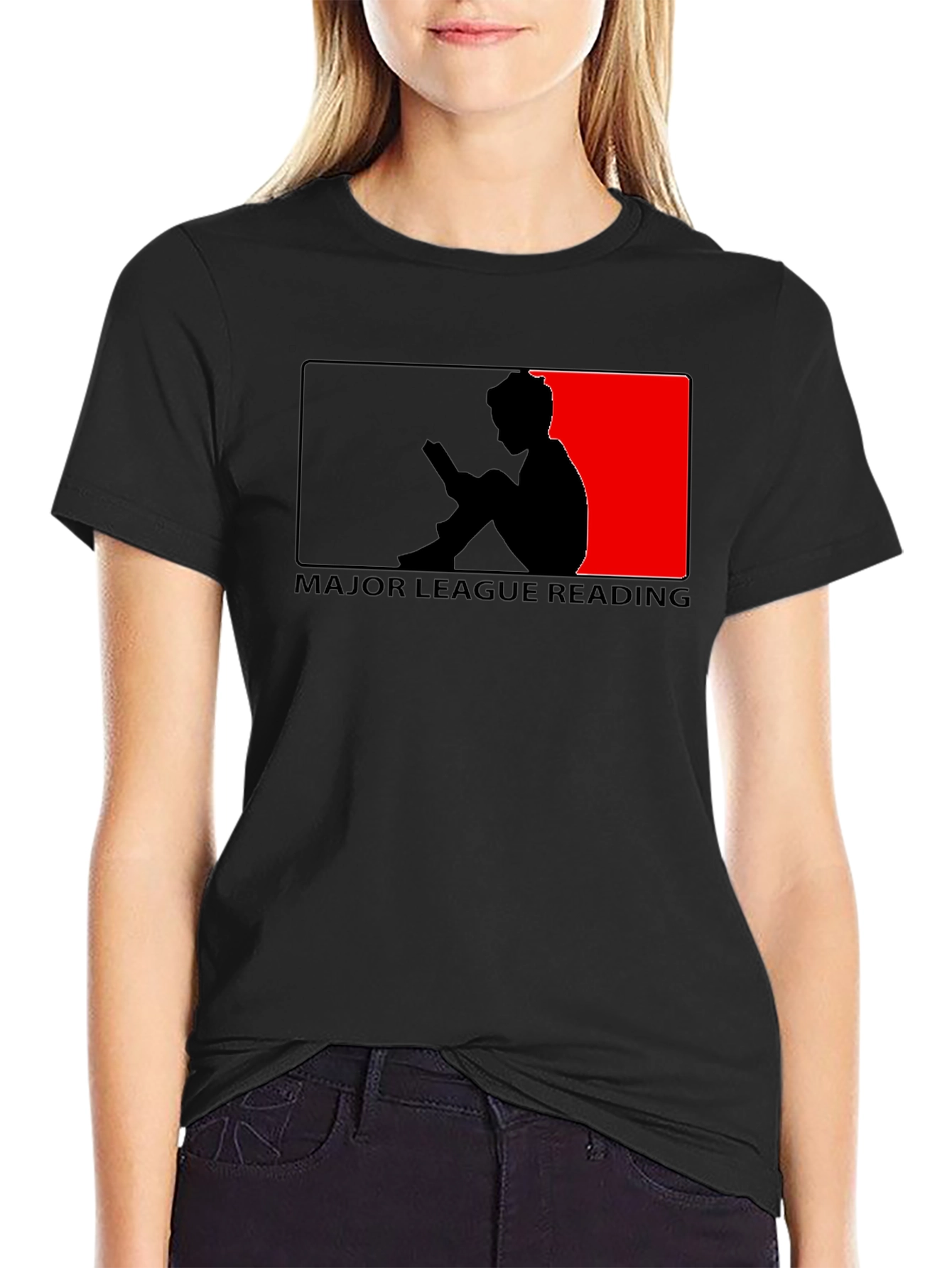 Major League Reading Black Graphic T-Shirt