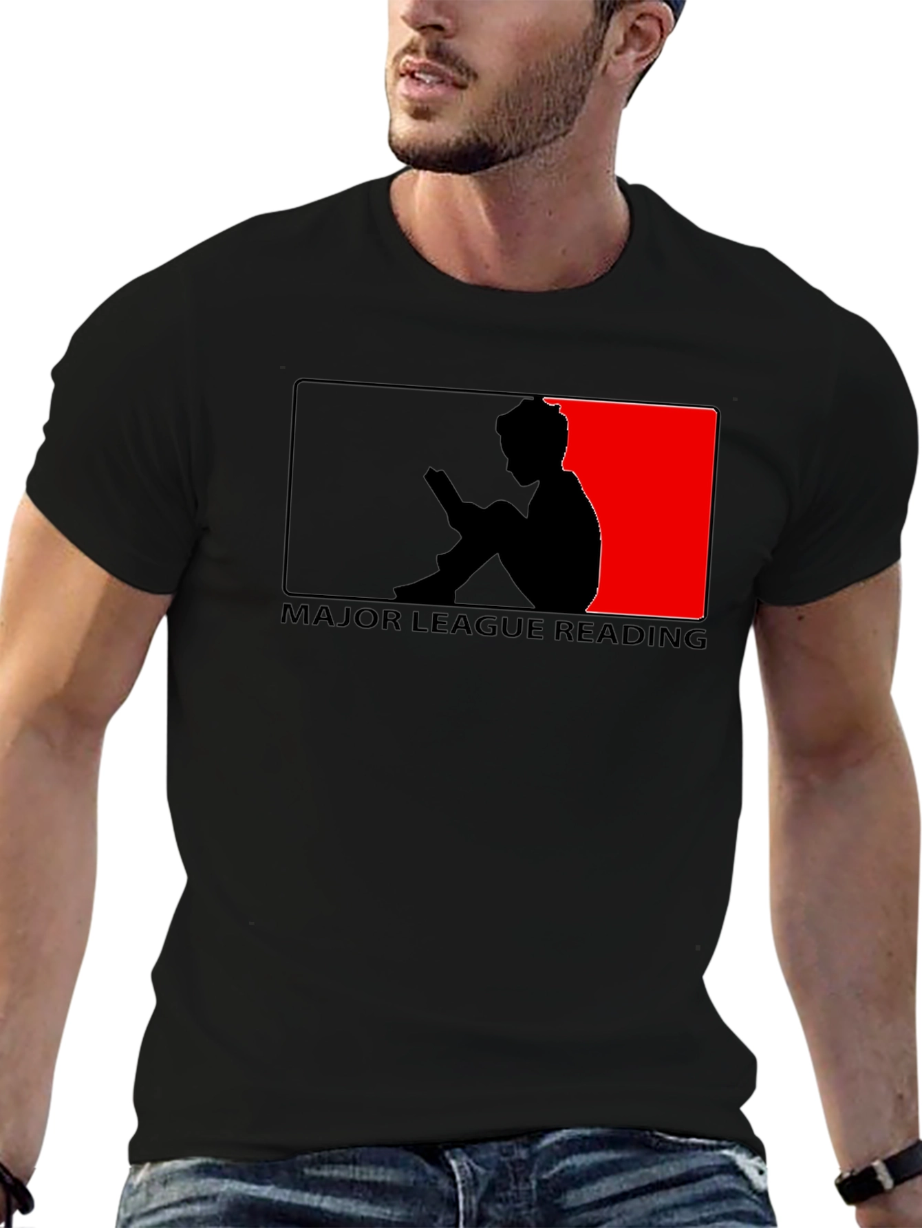 Major League Reading Black Graphic T-Shirt