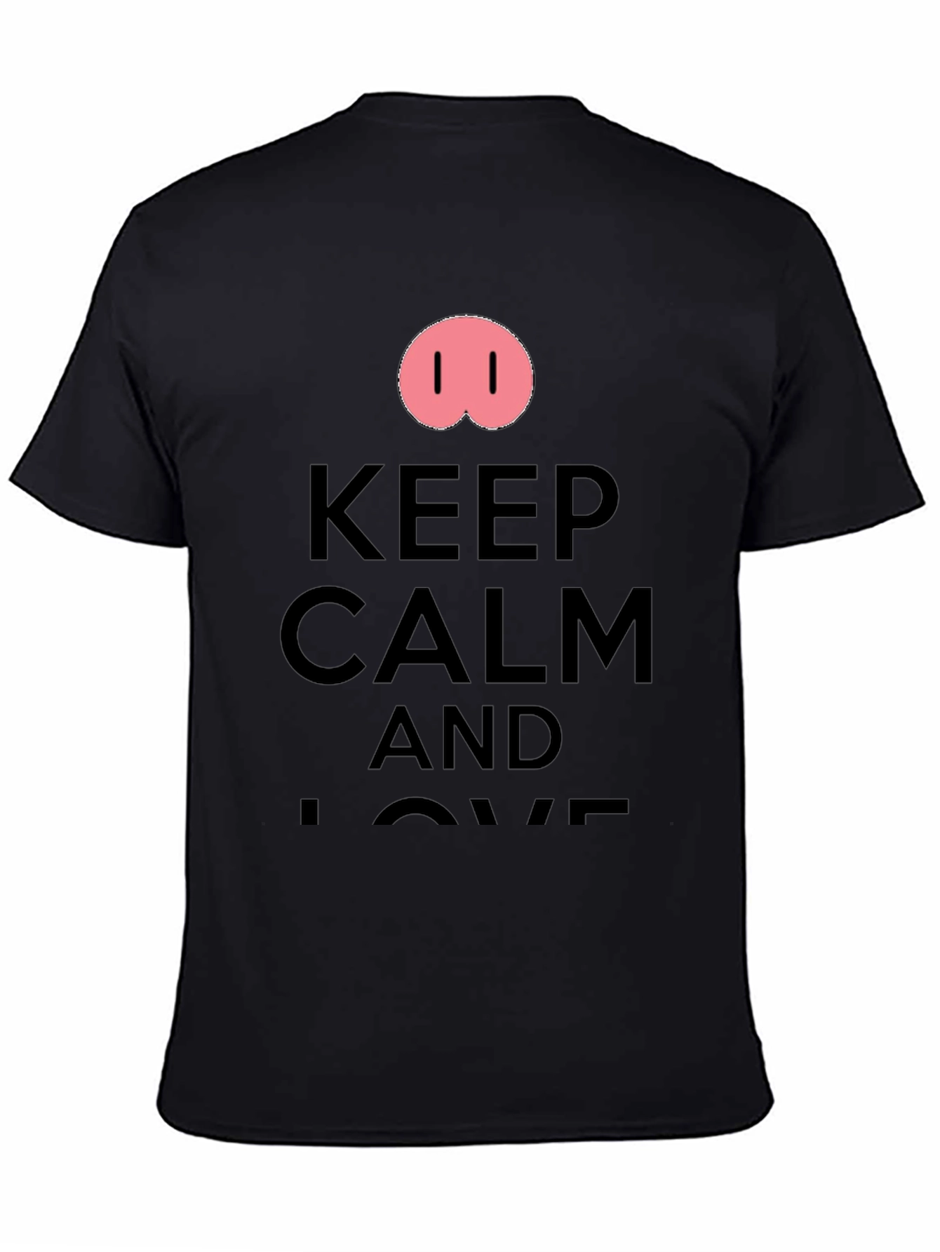 Keep Calm Pig Nose Graphic T-Shirt